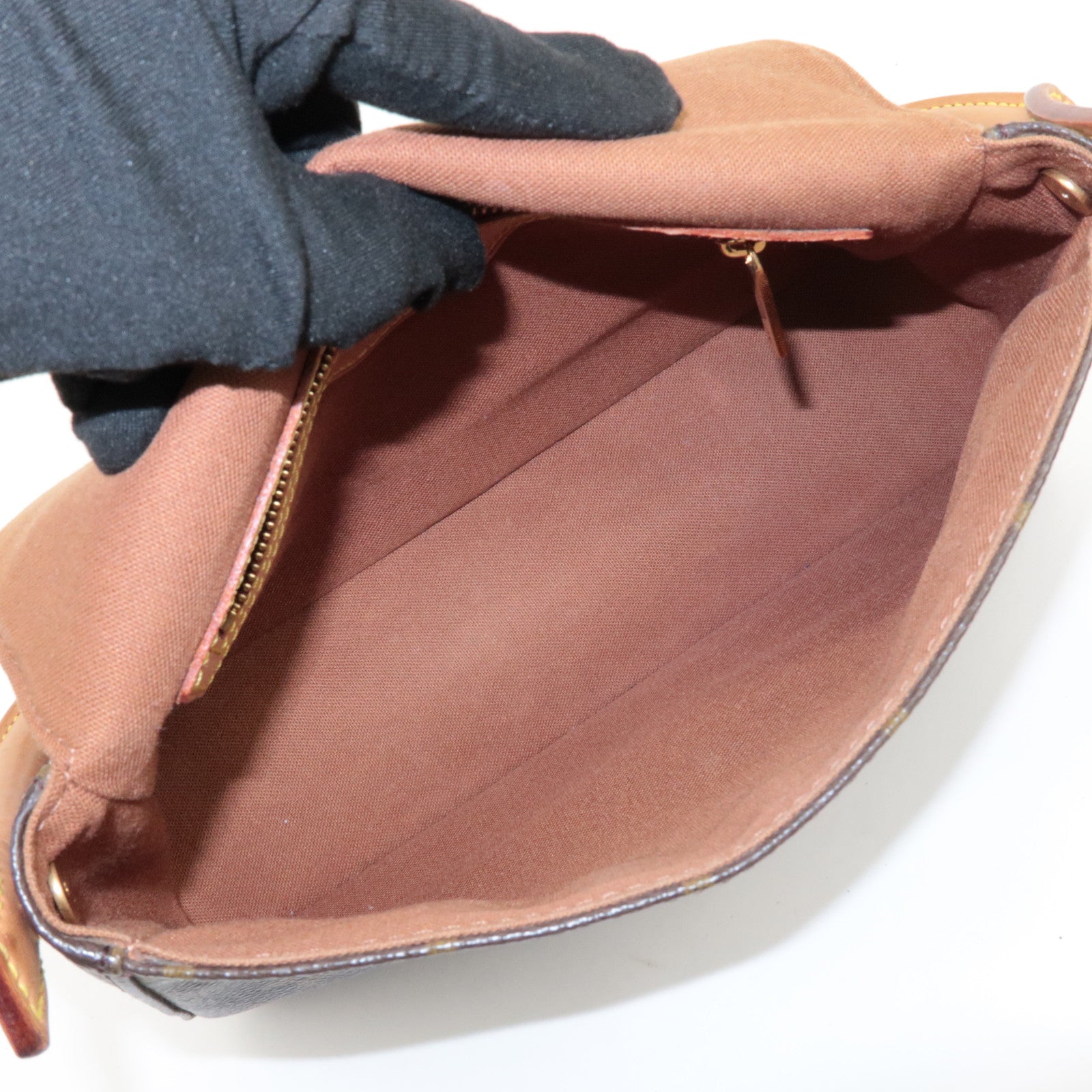 Louis Vuitton Monogram Mini Looping Shoulder Bag Brown M51147 Used