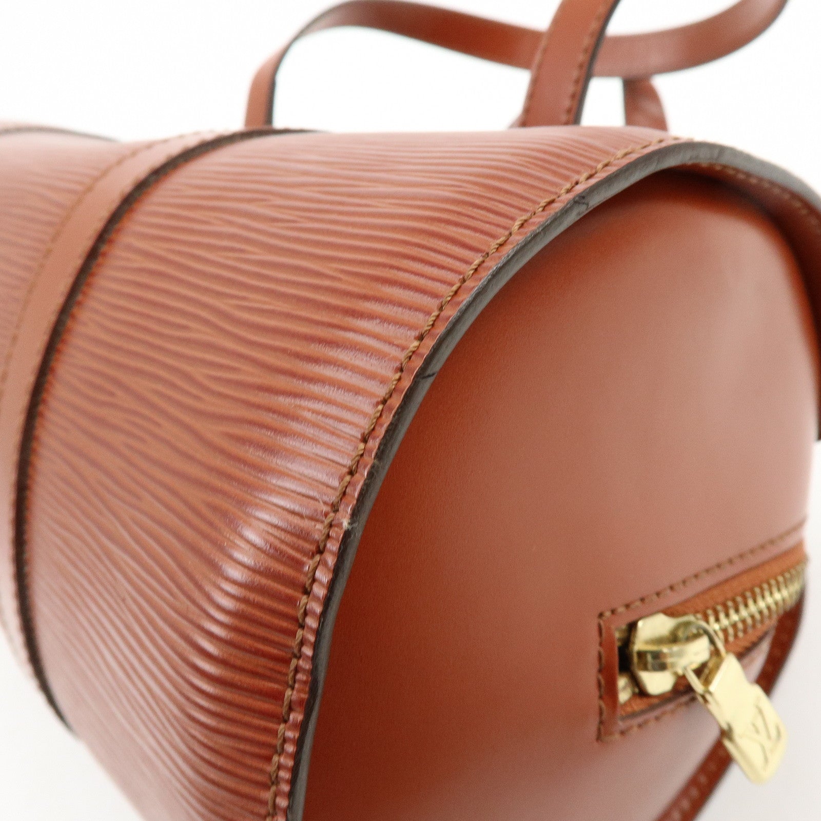 Louis Vuitton Epi Soufflot Leather Hand Bag Kenya Brown M52223