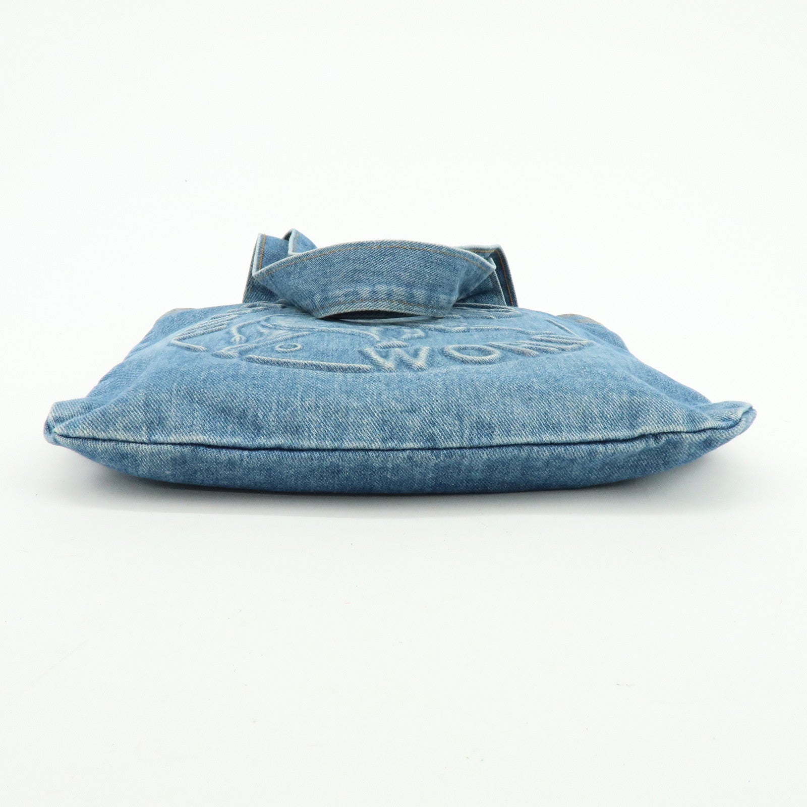 HUNTING WORLD Denim Tote Bag Hand Bag Blue