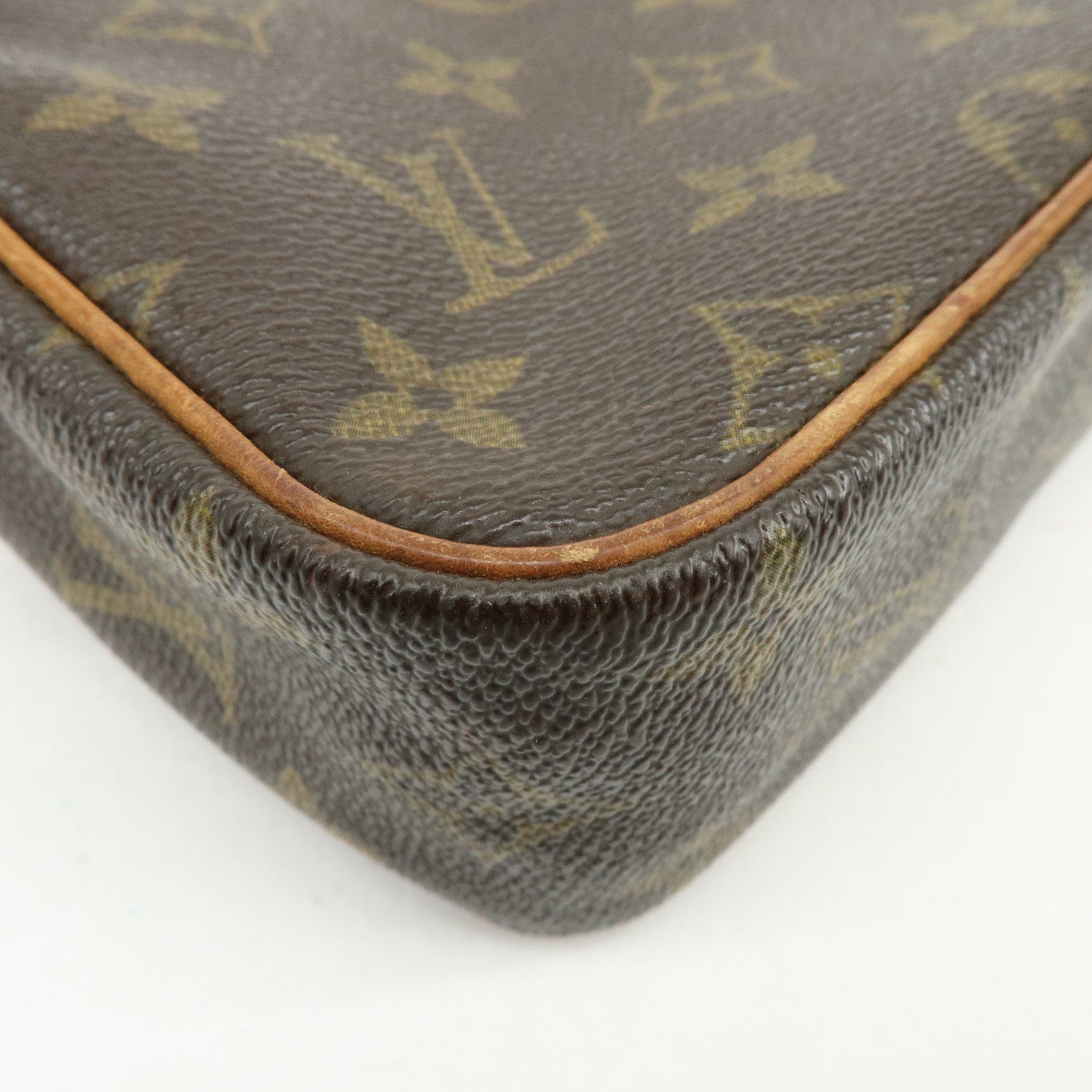 Louis Vuitton Monogram Compiegne 28 Pouch Clutch Bag Brown M51845
