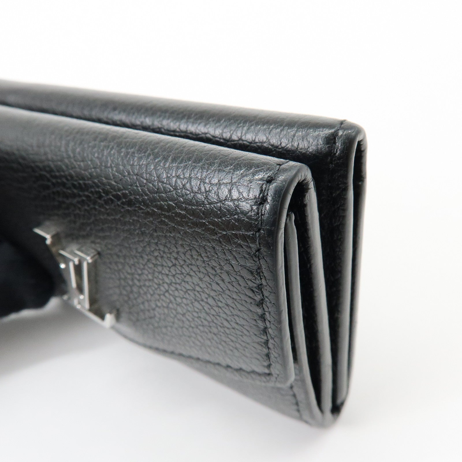 Louis Vuitton Portefeuille Lock Mini Leather Compact Wallet M63921
