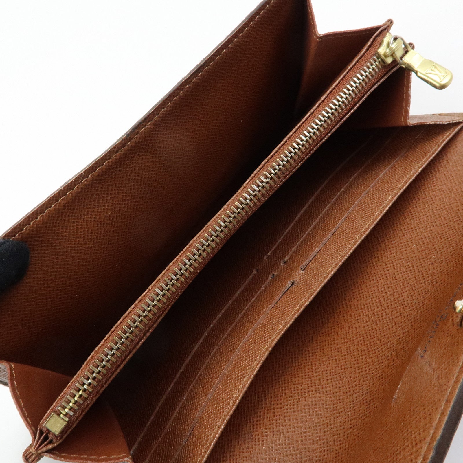 Louis Vuitton Monogram Portefeuille Sarah Long Wallet Brown M61734