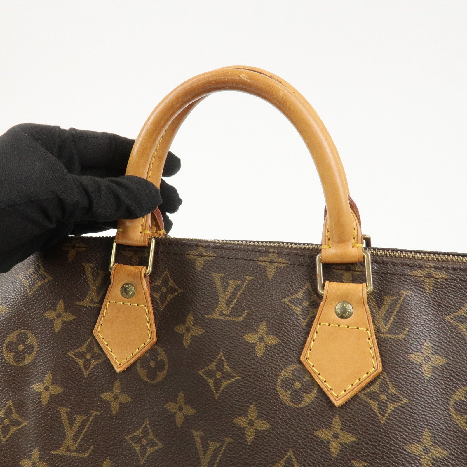 Louis Vuitton Monogram Speedy 40 Hand Bag Boston Bag Brown M41522