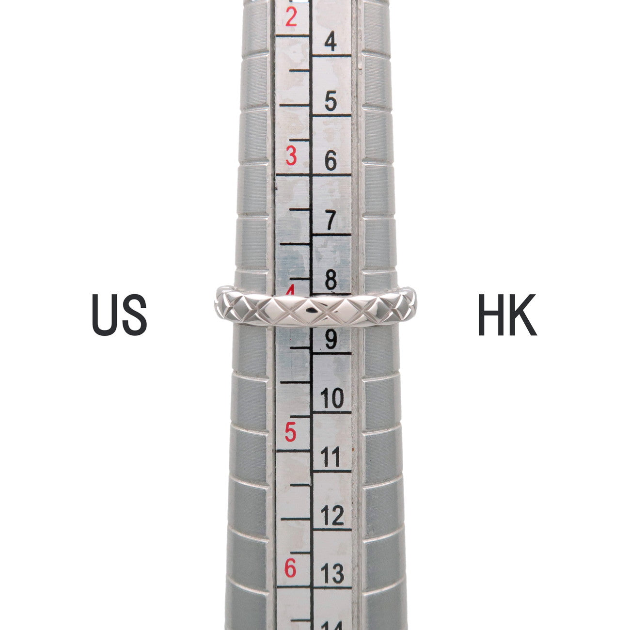 CHANEL COCO Crush Ring #47 PT950 Platinum US4 EU47 HK6.5 J11117