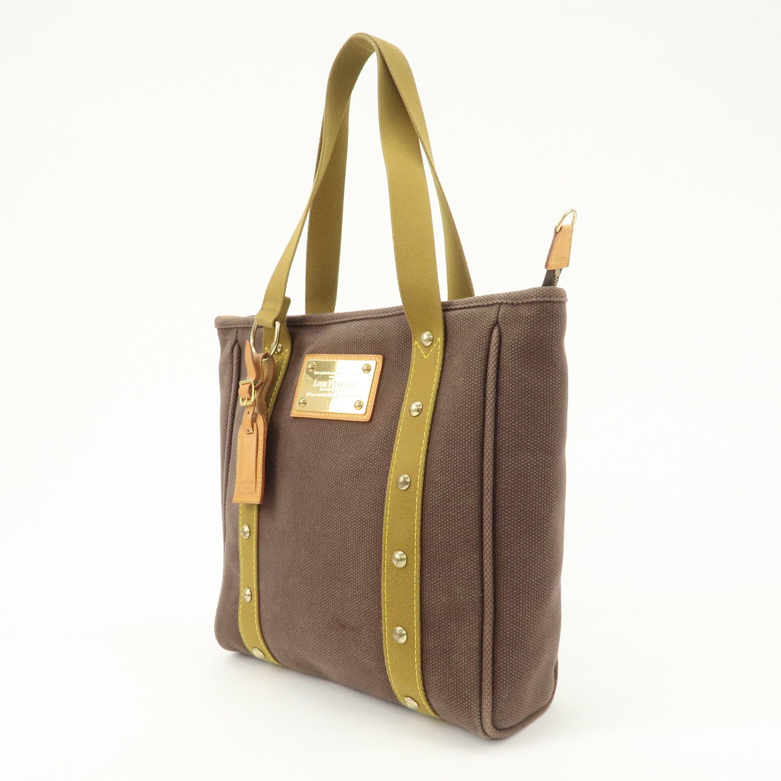 Louis Vuitton Antigua Cabas MM Tote Bag Shoulder Bag Brown M40086