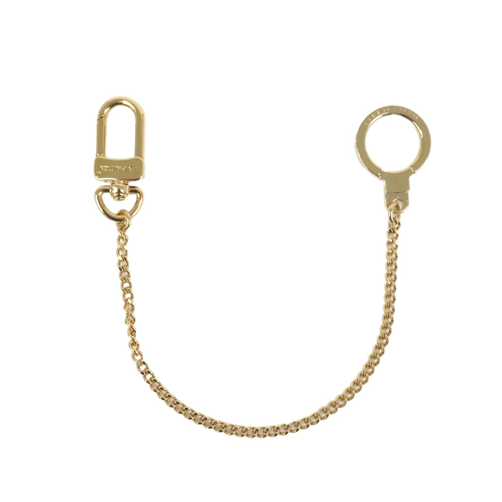 Louis Vuitton Chenne Ano Cles Key Chain Key Charm Gold M58021