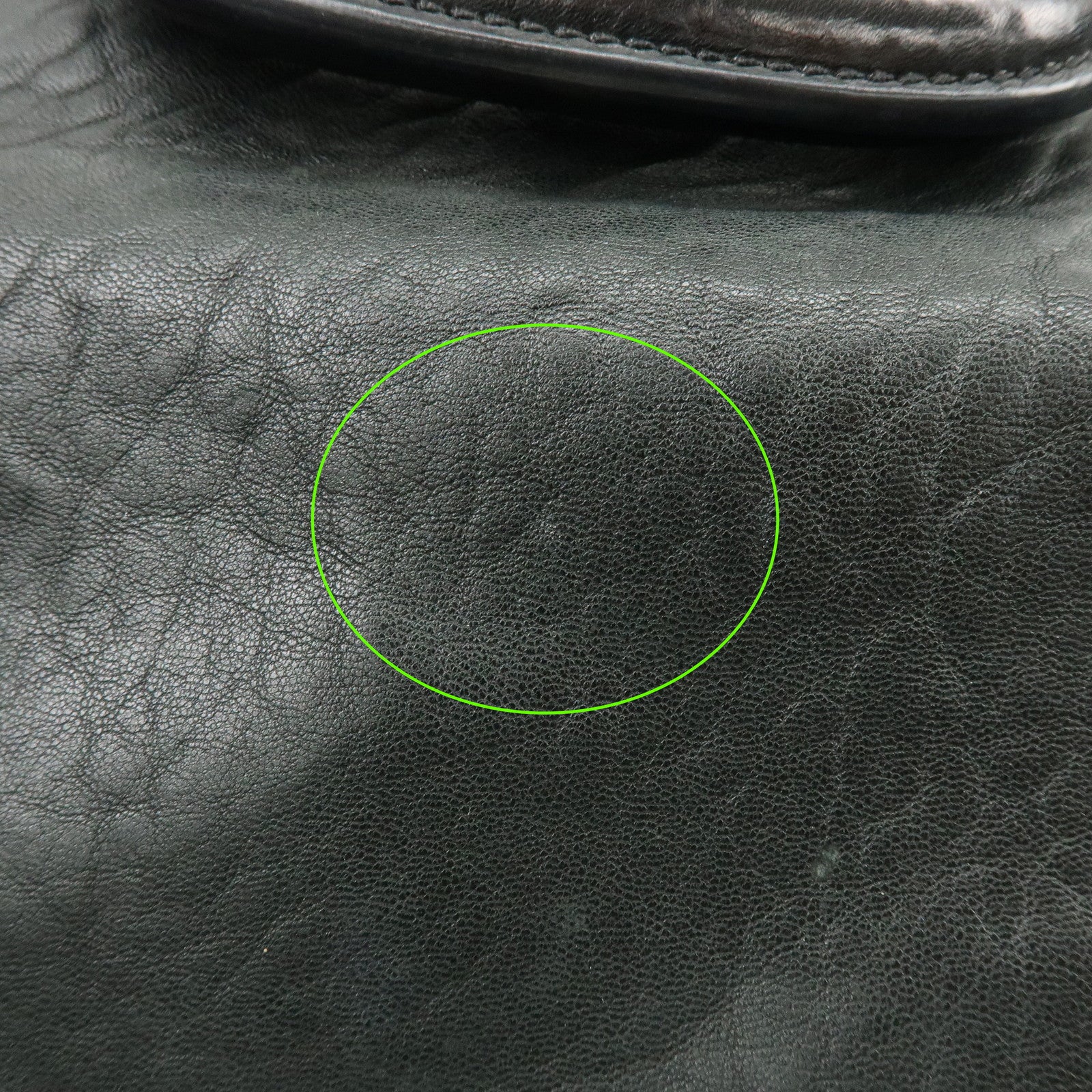 FENDI Leather 2Way Bag Hand Bag Shoulder Bag Black 8BR529