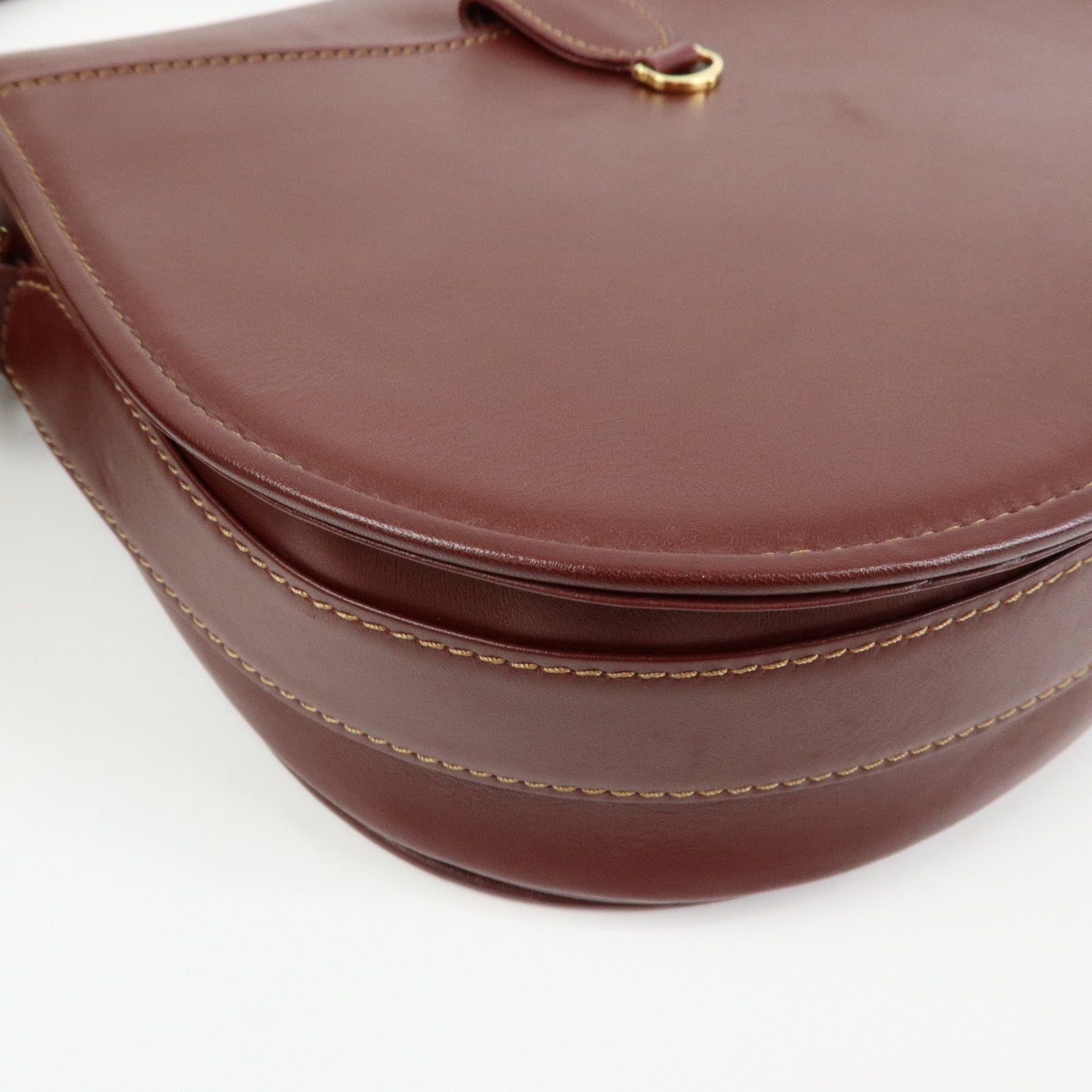 Cartier Must de Cartier Leather Shoulder Bag Crossbody Bag Bordeaux