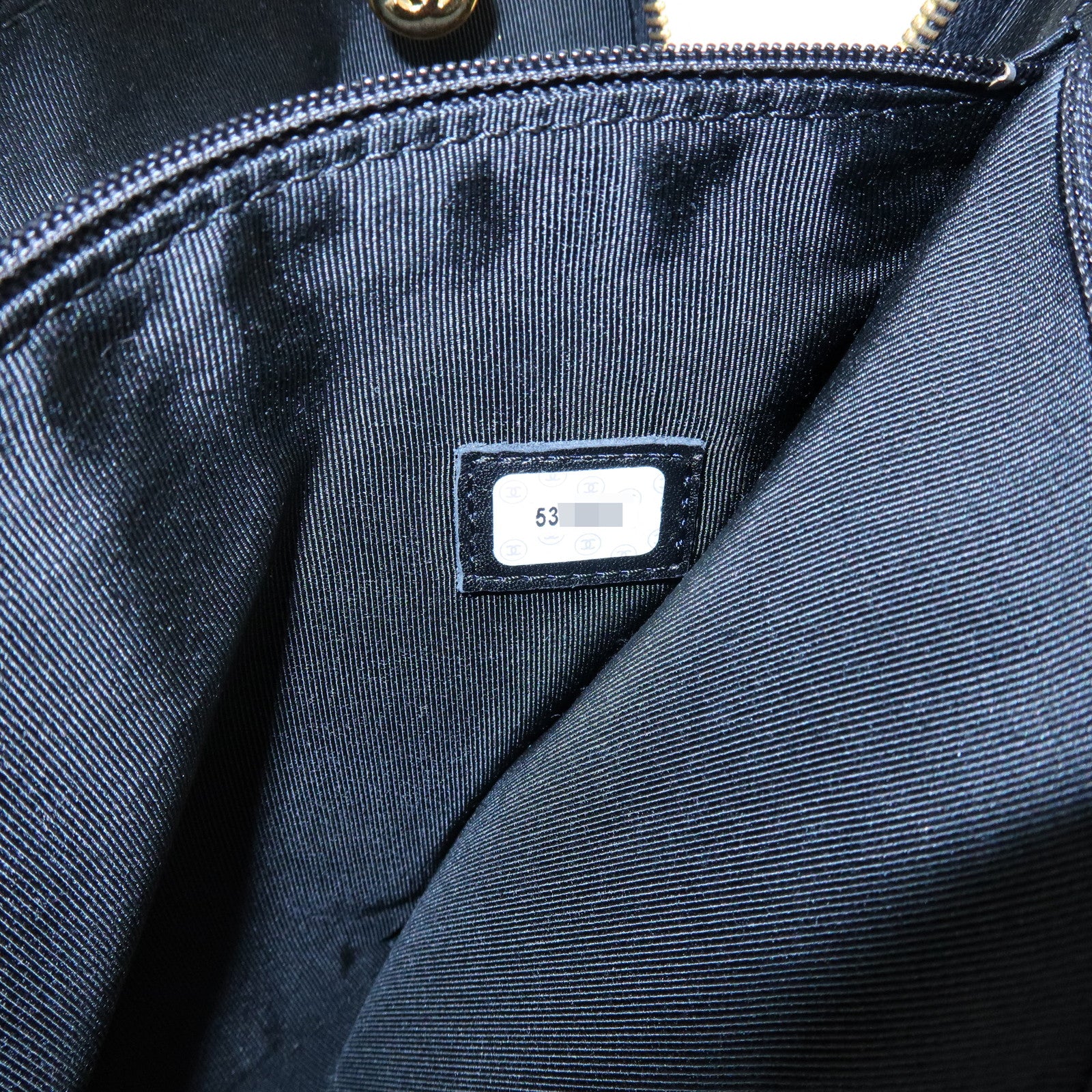 CHANEL Caviarskin Tote Bag Hand Bag Black A08913