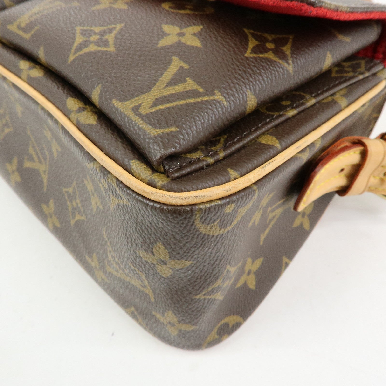 Louis Vuitton Monogram Vivacite Shoulder Bag Hand Bag Brown M51164