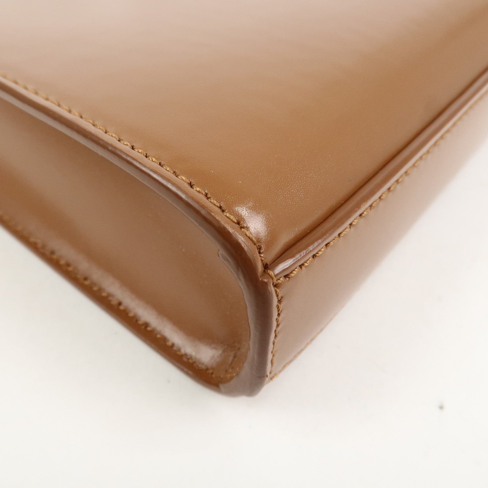 JIL SANDER Leather Tangle Small Shoulder Bag Crossbody Bag Brown