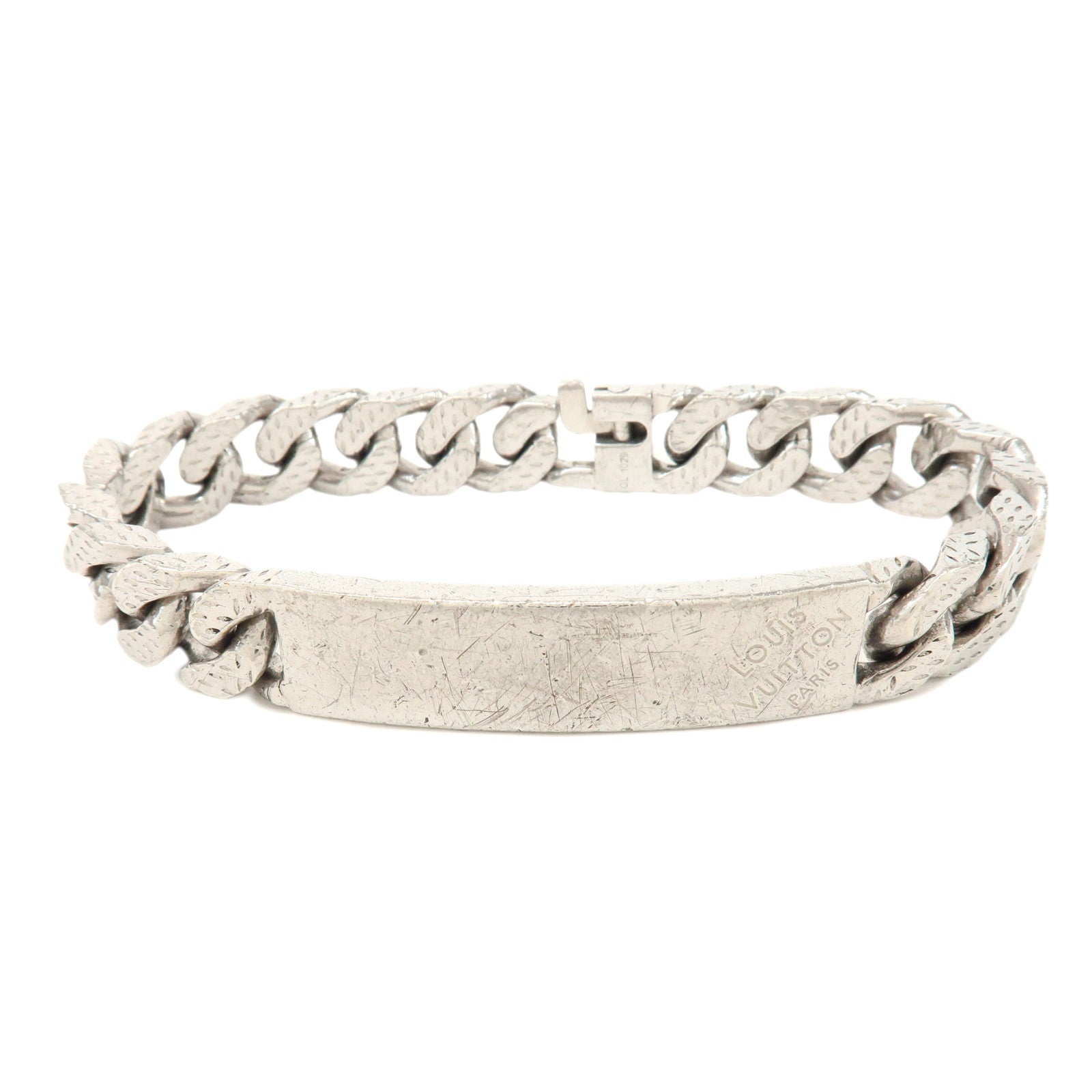 Louis Vuitton Metal Bracelet Montaigne Silver M66119
