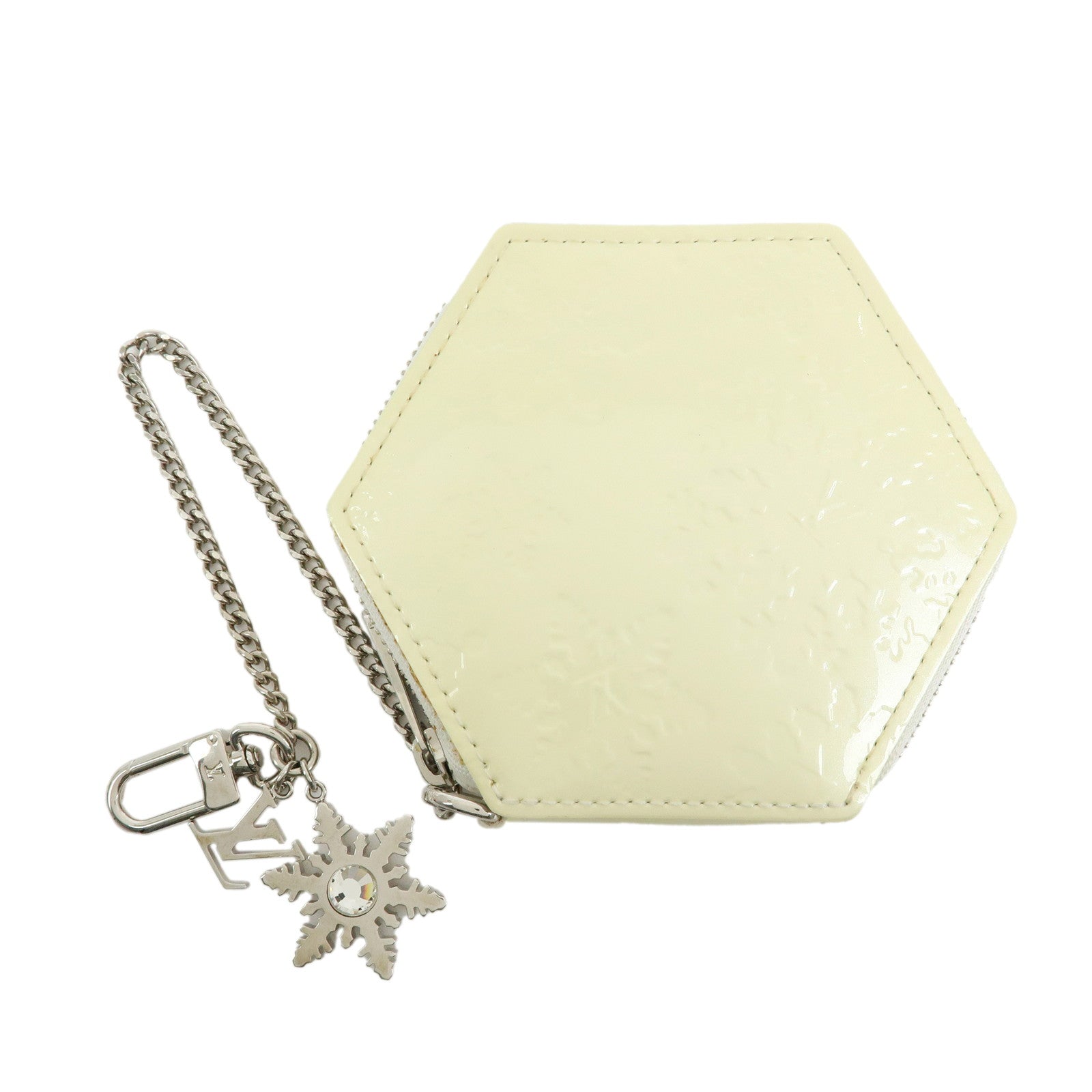 LOUIS VUITTON Monogram Vernis Porte Monnaie Flocon Coin Purse