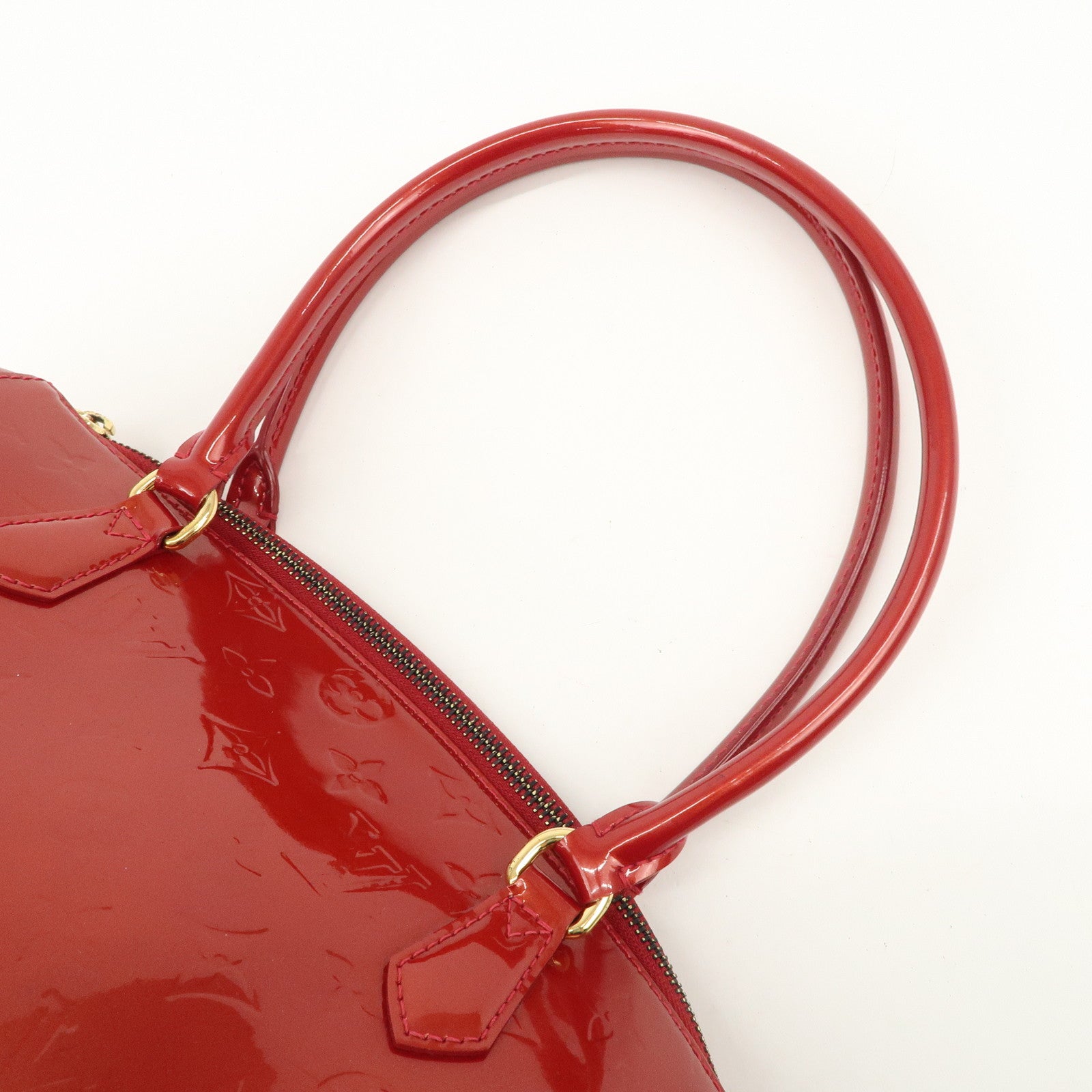 Louis Vuitton Monogram Vernis Sherwood PM Shoulder Bag Red M91494