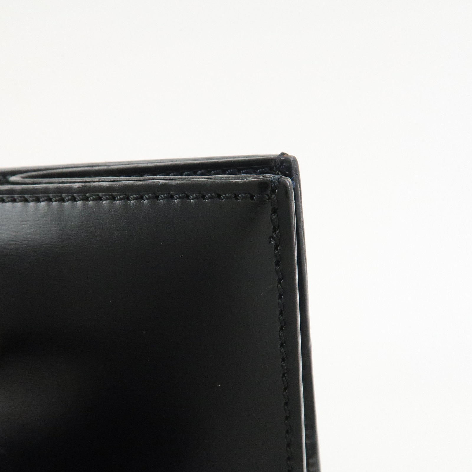 Cartier Leather Shoulder Bag Tote bag Black Silver