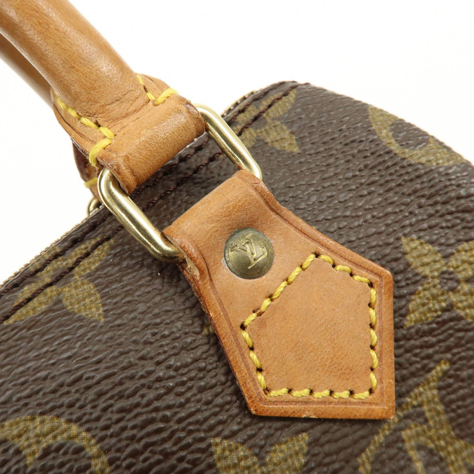 Louis Vuitton Monogram Mini Speedy Hand Bag Brown M41534
