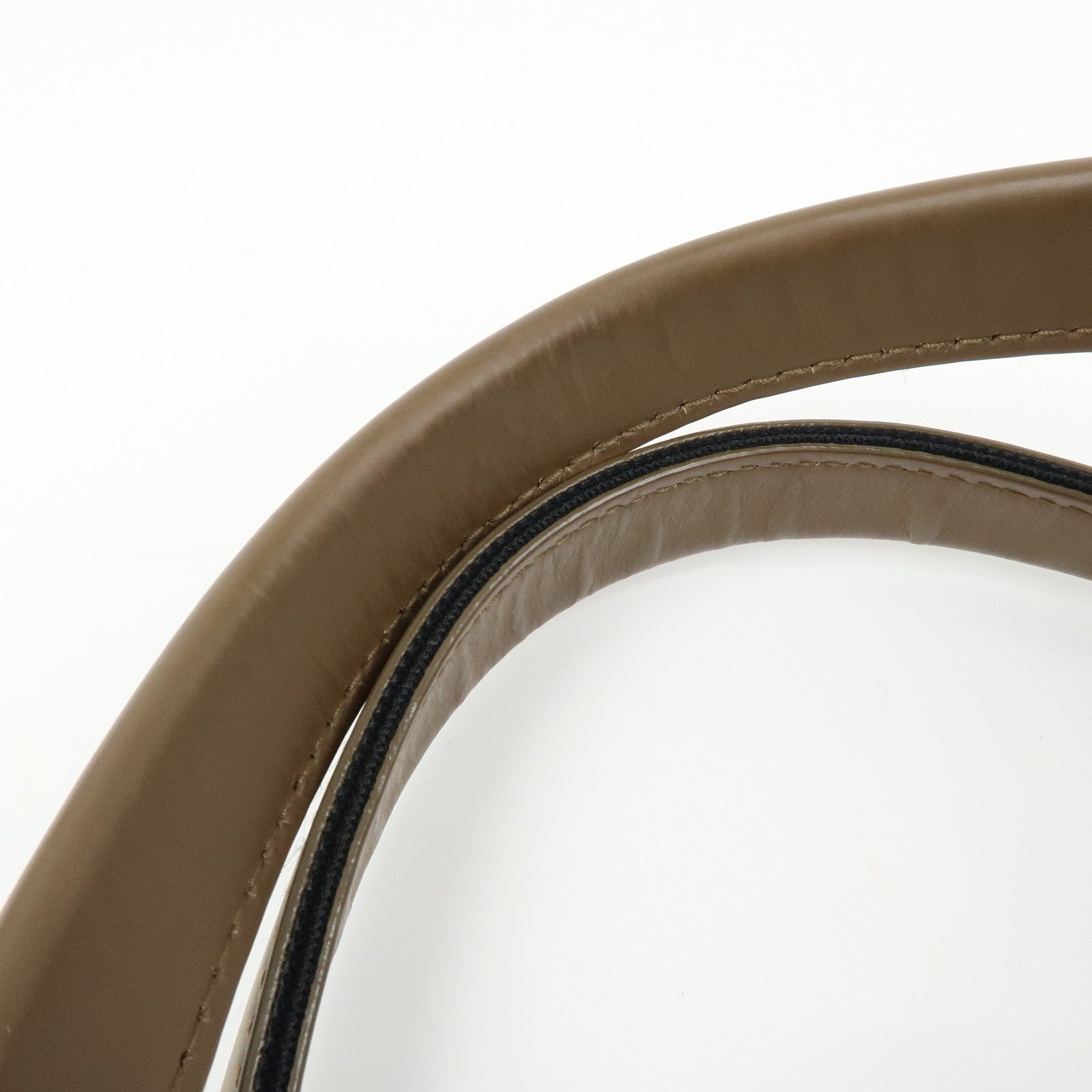BALENCIAGA Canvas Leather Boston Bag Hand Bag Black Brown 433672