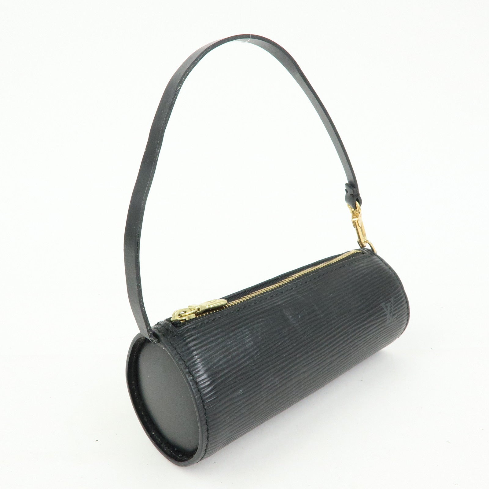 Louis Vuitton Epi Mini Leather Pouch For Soufflot Hand Bag Noir