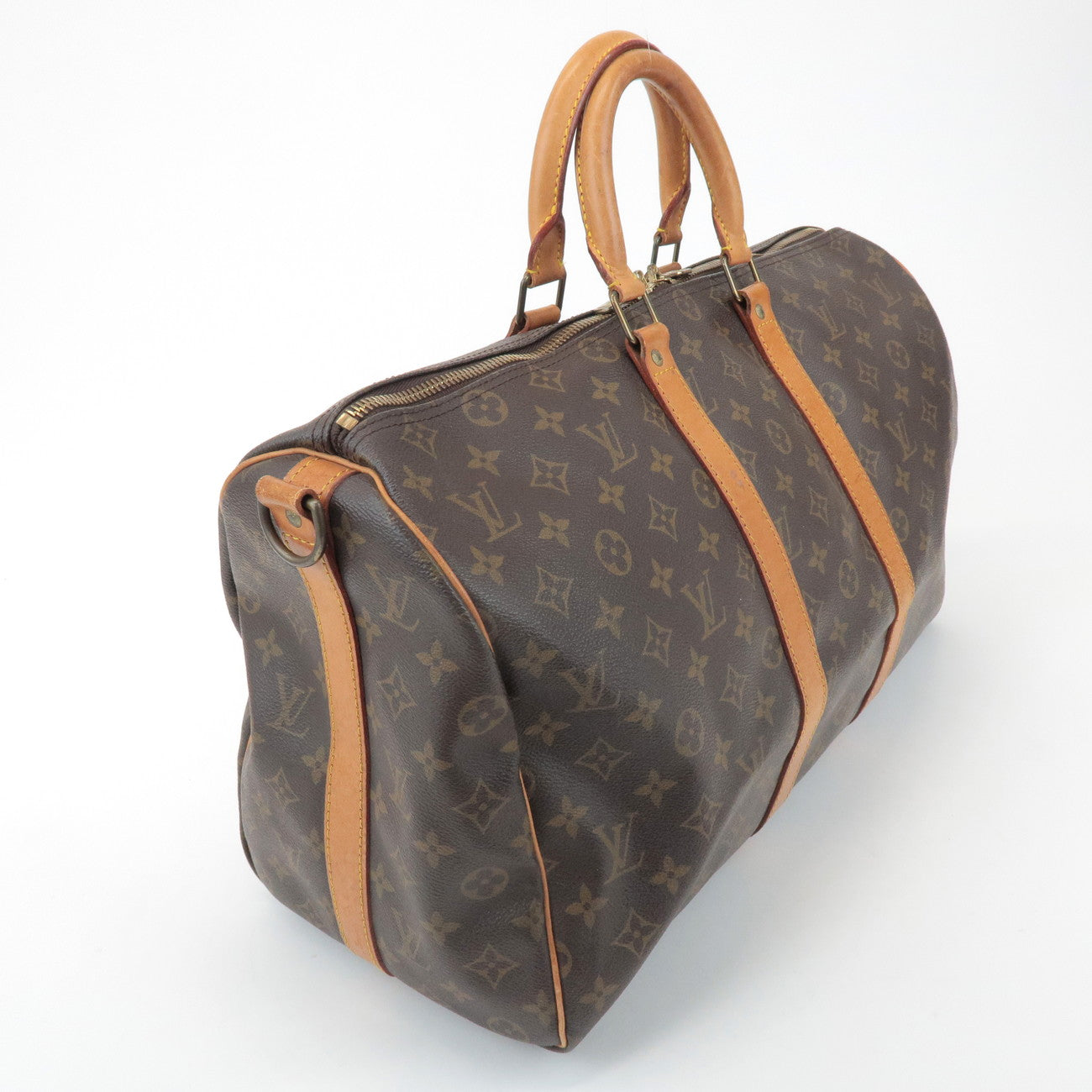 Louis Vuitton Monogram Keep All Bandouliere 45 Boston Bag M41418
