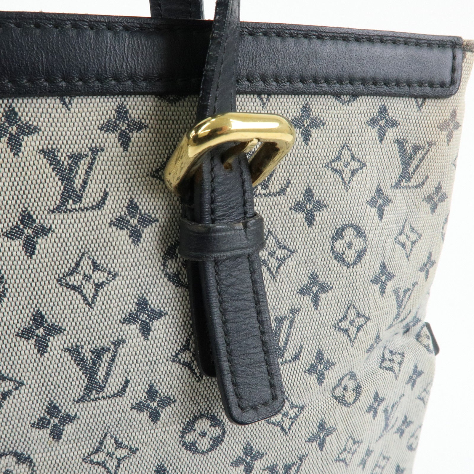 Louis Vuitton Monogram Mini Francoise Shoulder Bag Blue M92208