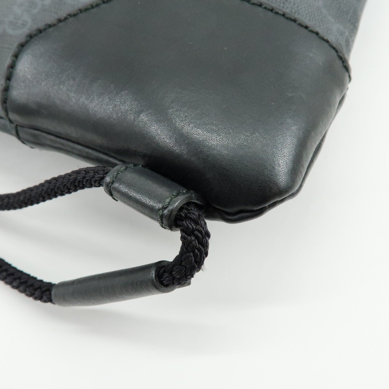 GUCCI Sherry GG Supreme Leather Backpack Rucksack Black 473872