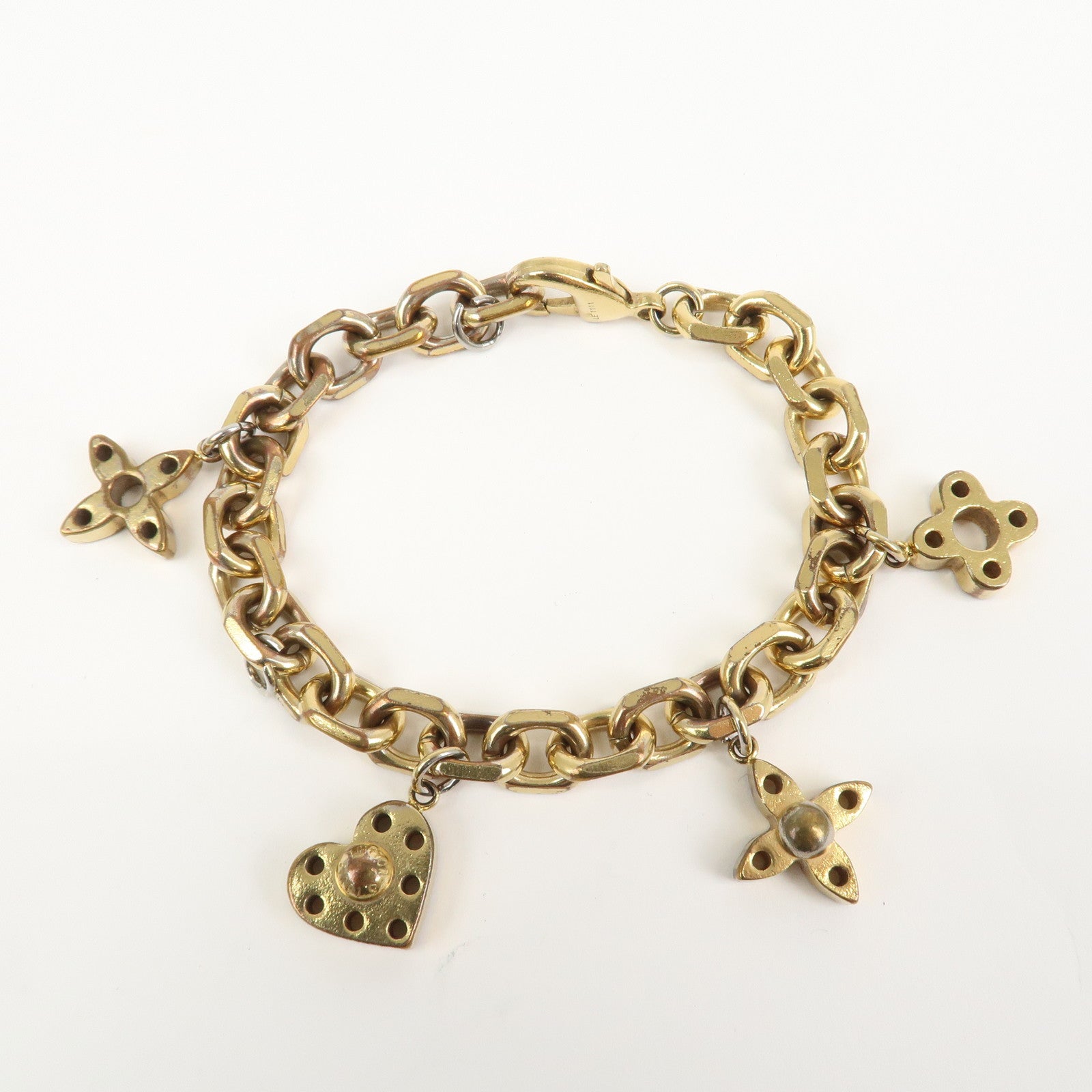 Louis Vuitton Bracelet Hyde and Seek Metal Bracelet Gold M66531