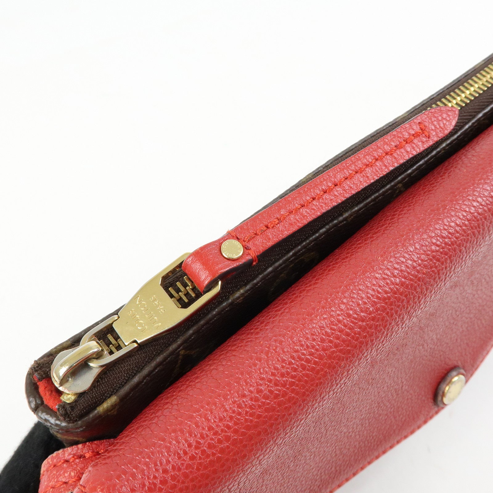 Louis Vuitton Monogram Twice Shoulder Crossbody Bag Cerise M50184
