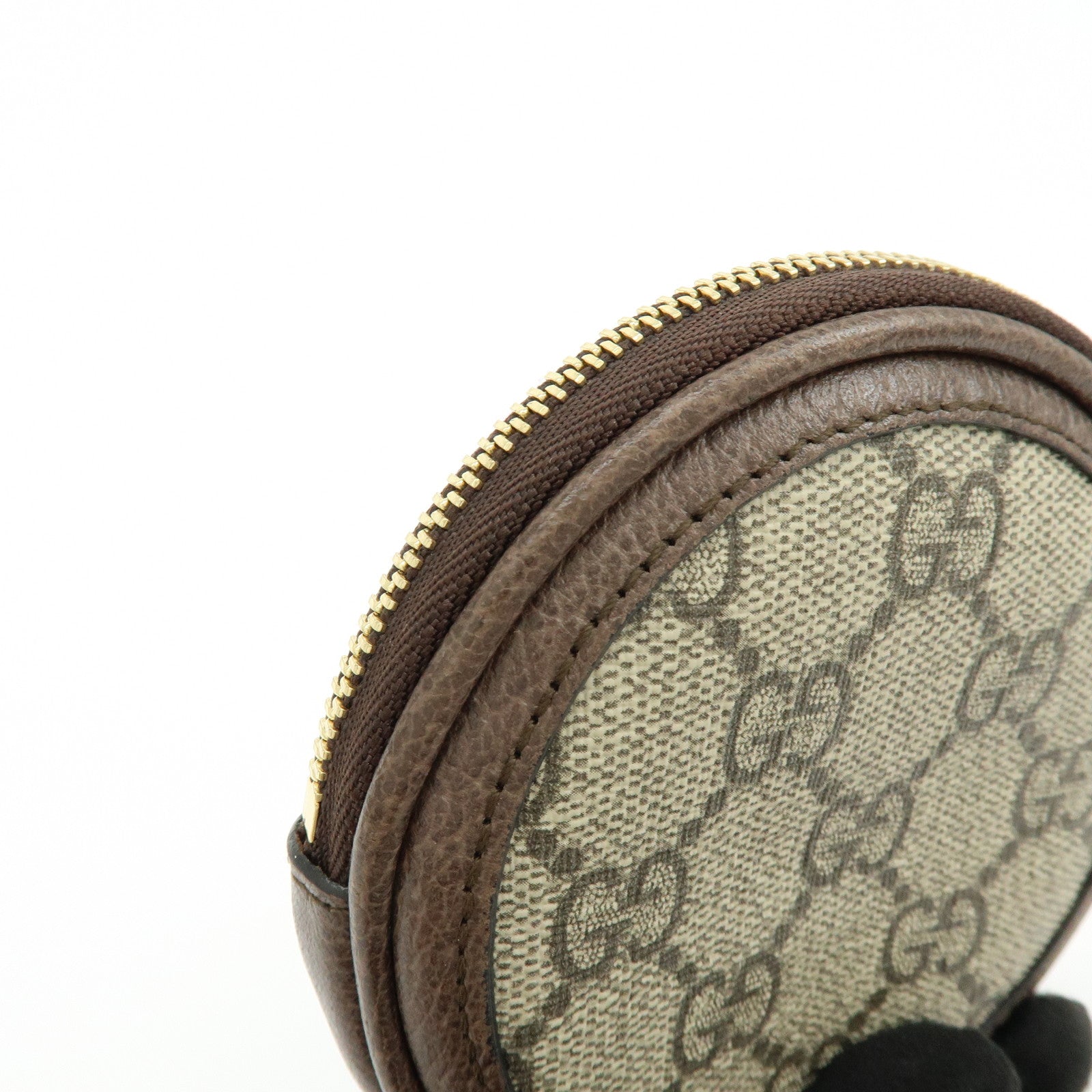 GUCCI Ophidia Sherry GG Supreme Leather Key Case Coin Case 574840