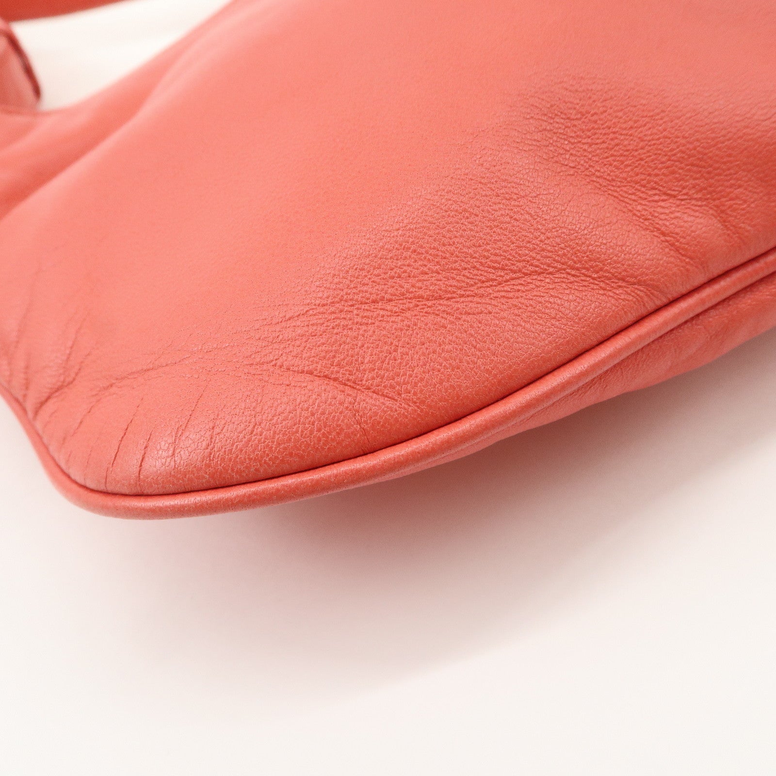 LOEWE Anagram Leather Shoulder Bag Hand Bag Pink Used