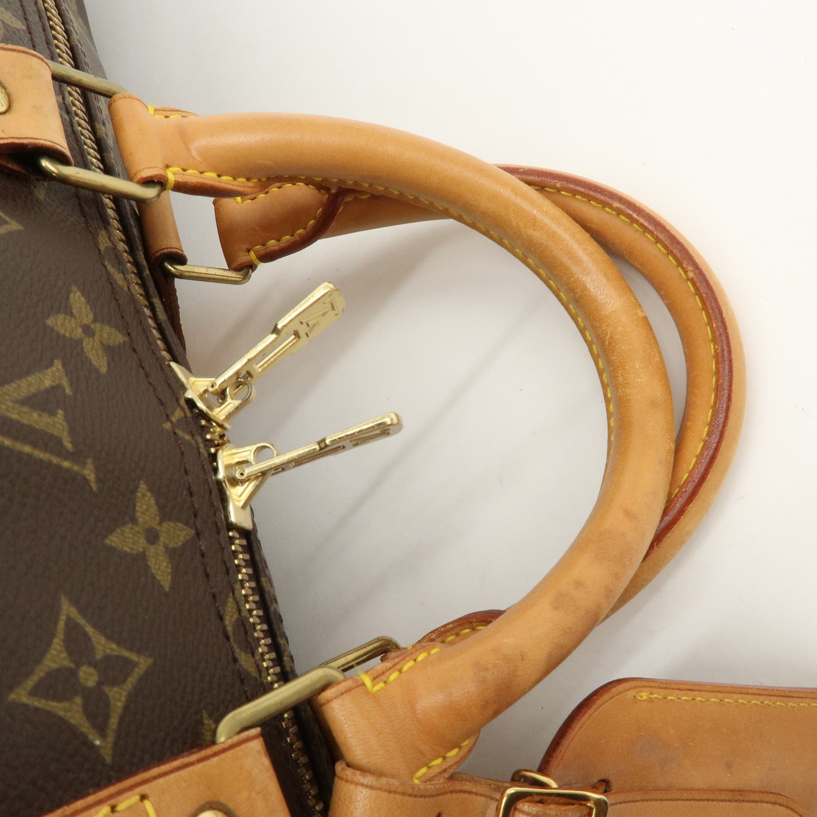 Louis Vuitton Keep All Bandouliere 55 Boston Bag Brown M56714