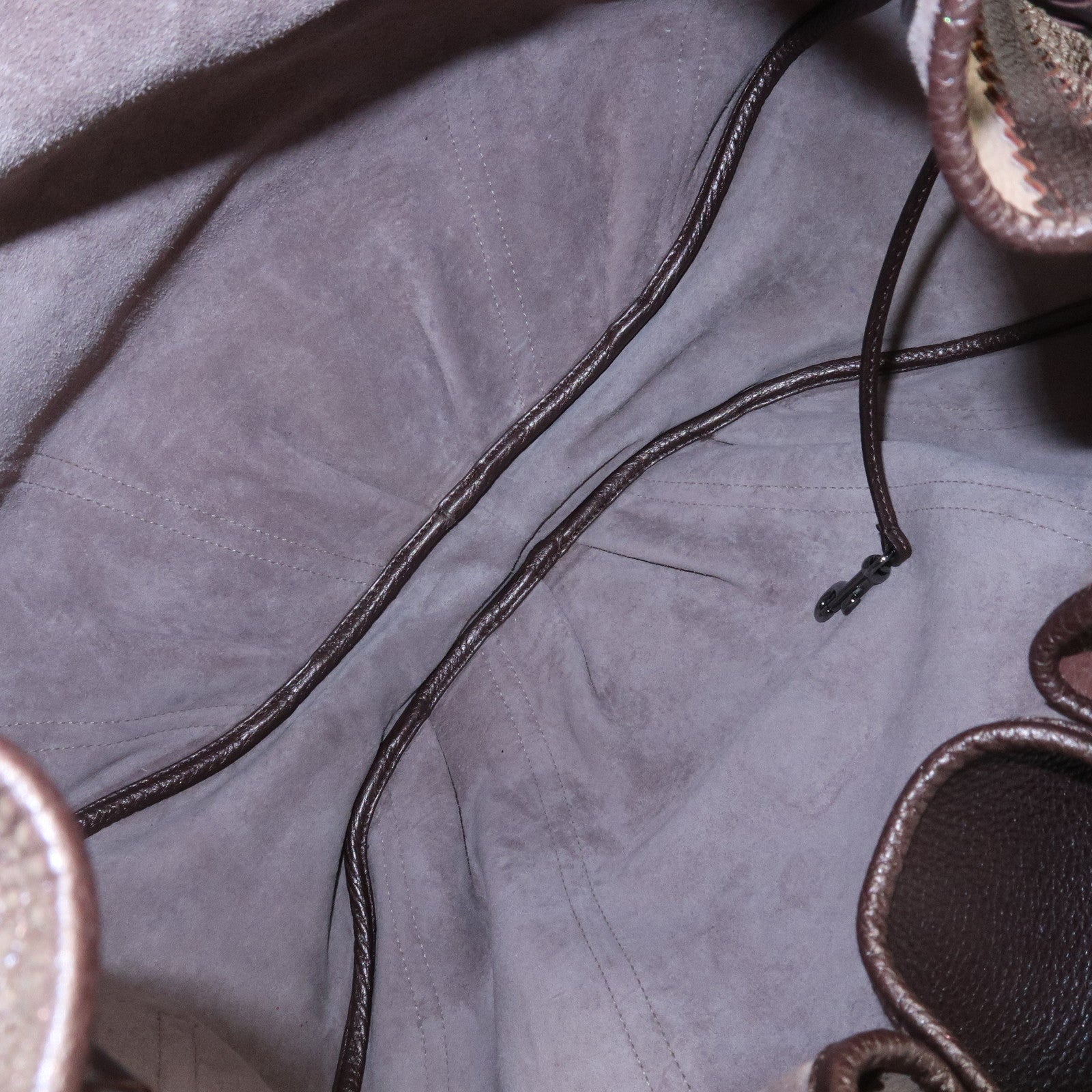 LOEWE Tassel Panel 2Way Bag Hand Bag Initial Y.O Stamped Brown