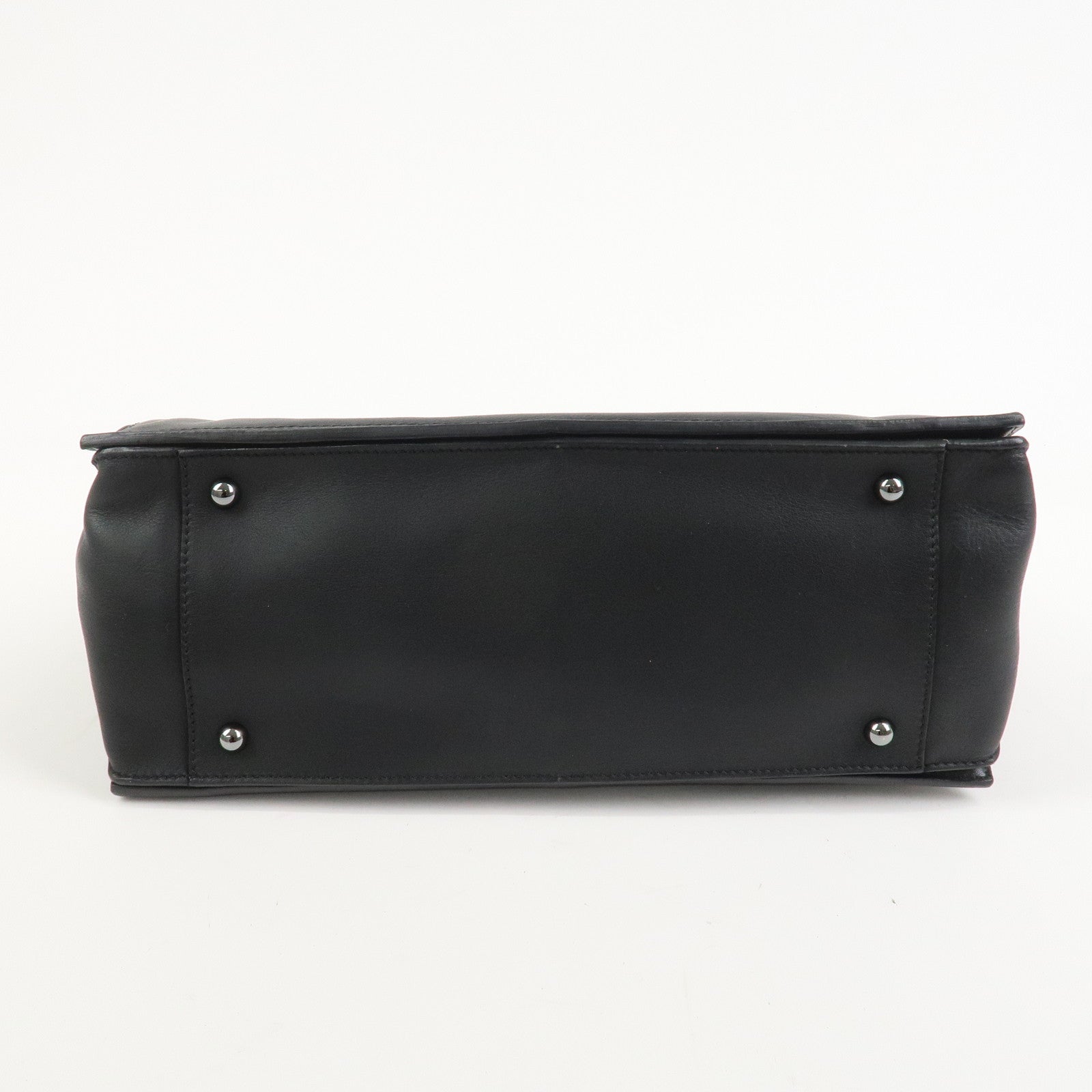 LOEWE Anagram Calf Leather Hand Bag Black