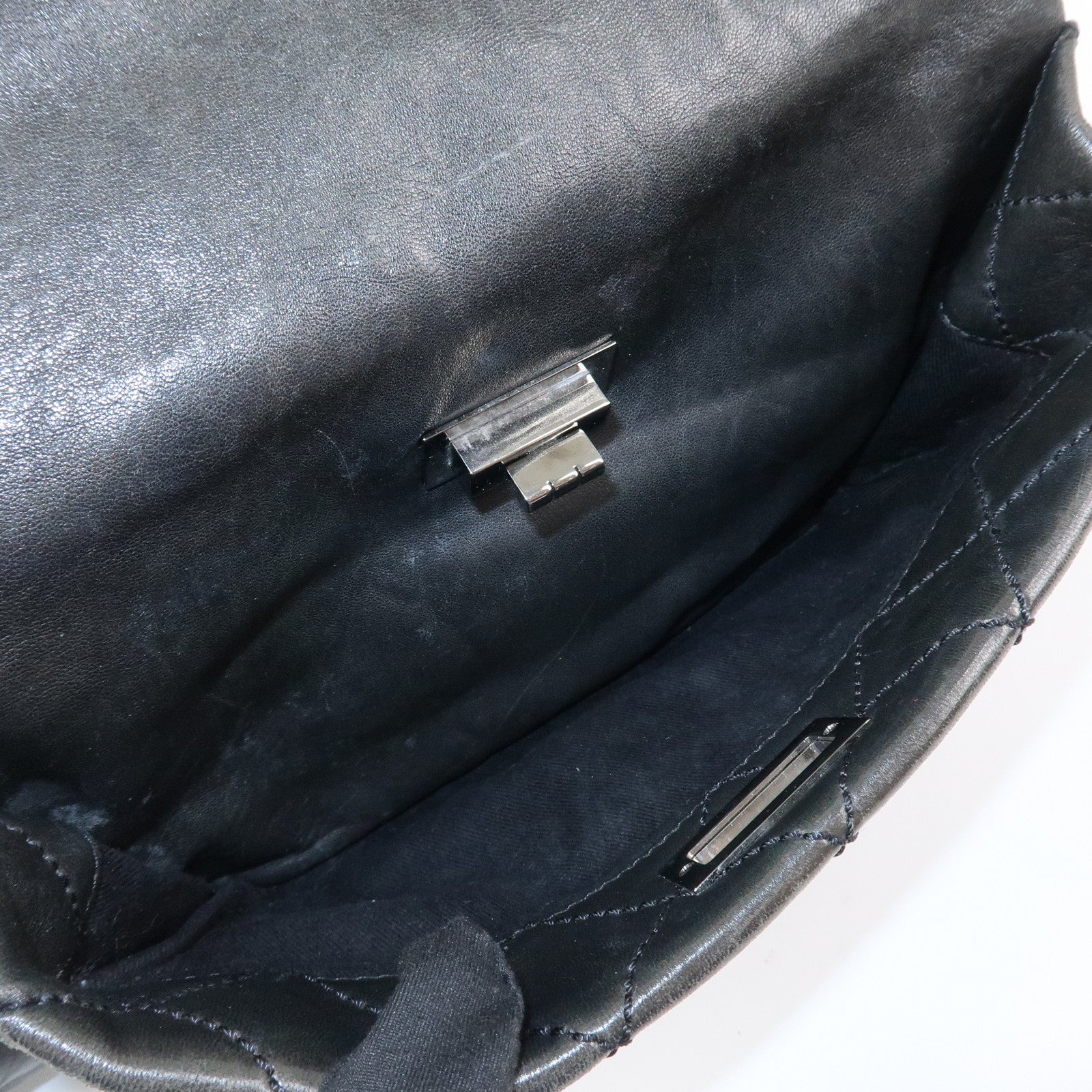 CHANEL Matelasse COCO Mark Leather Shoulder Bag Hand Bag Black