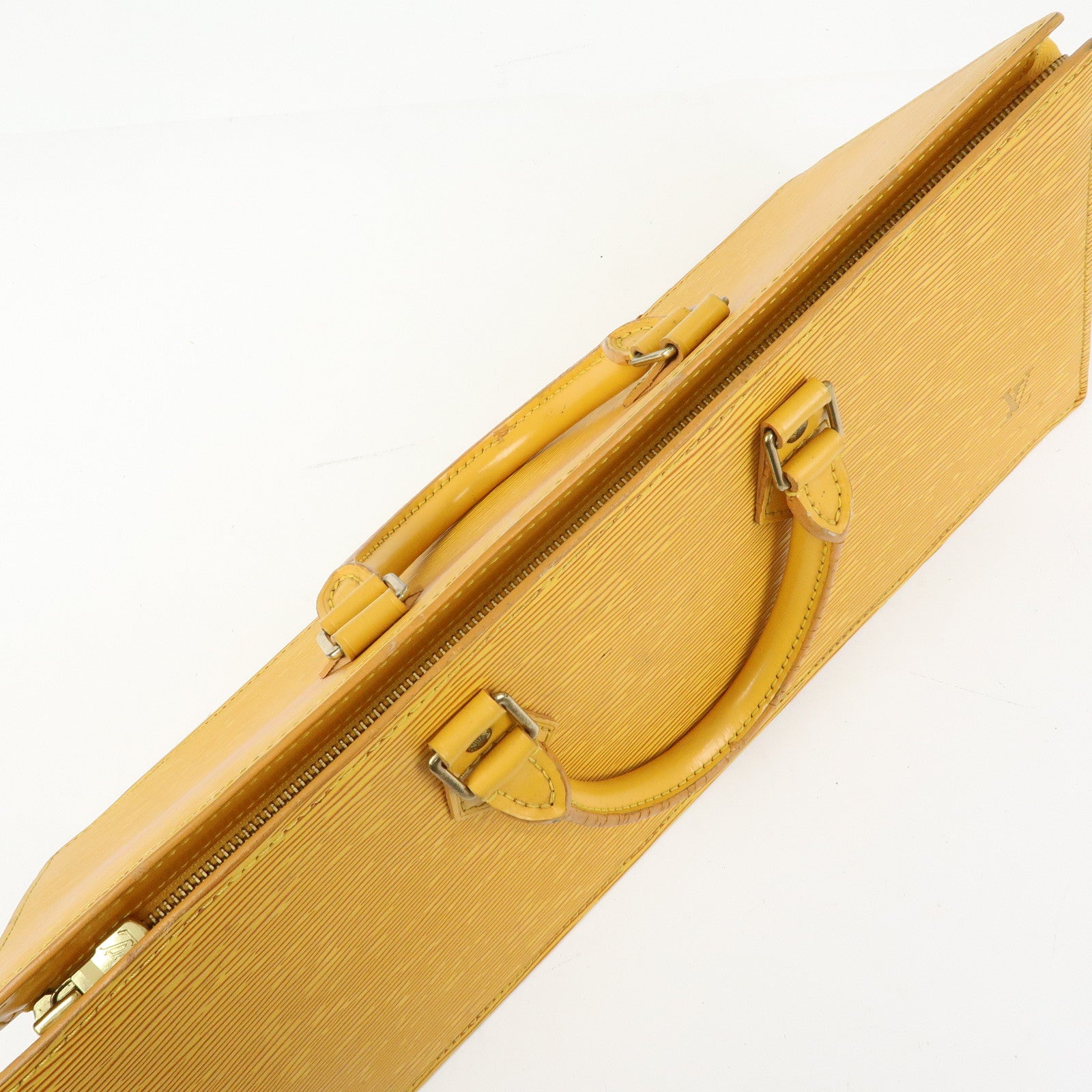 Louis Vuitton Epi Sac Triangle Hand Bag Tassili Yellow M52099