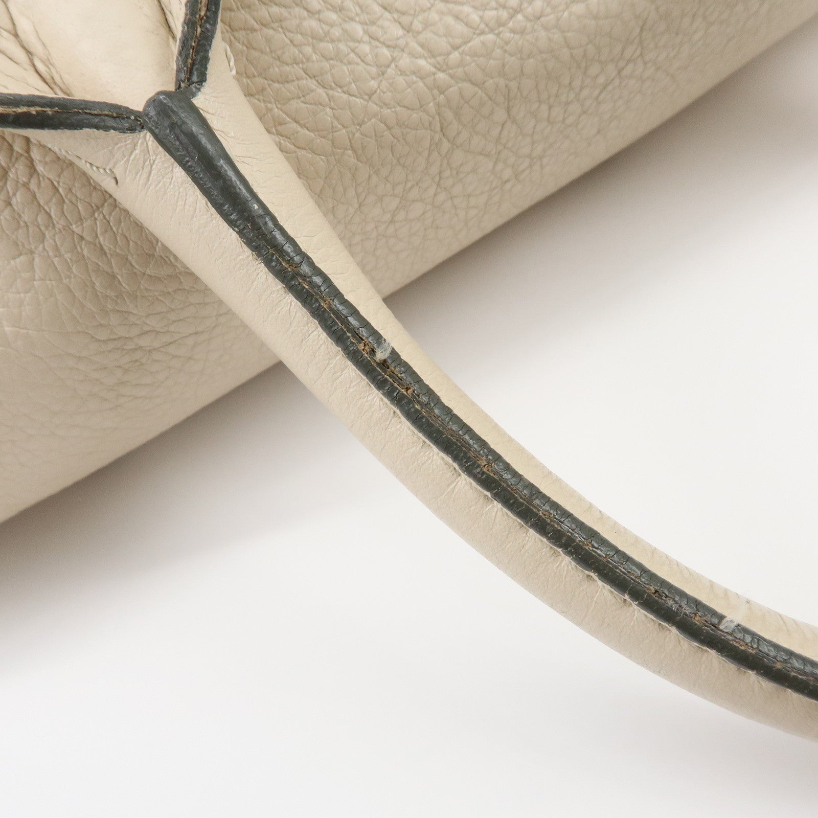 Chloe Paddington Leather Hand Bag Boston Bag Shoulder Bag Ivory