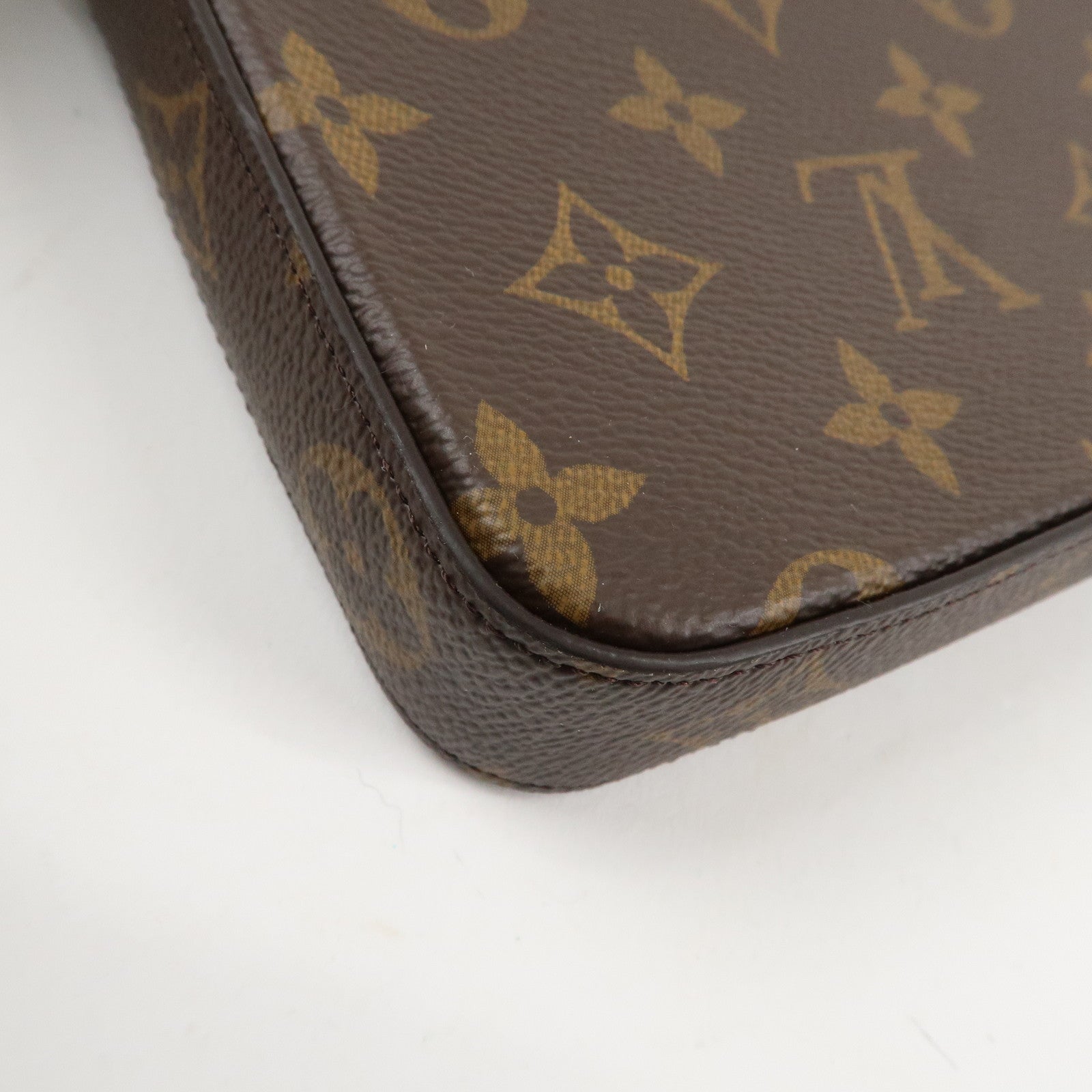 Louis Vuitton Monogram Pochette Félicie Shoulder Bag Brown M61276 Used