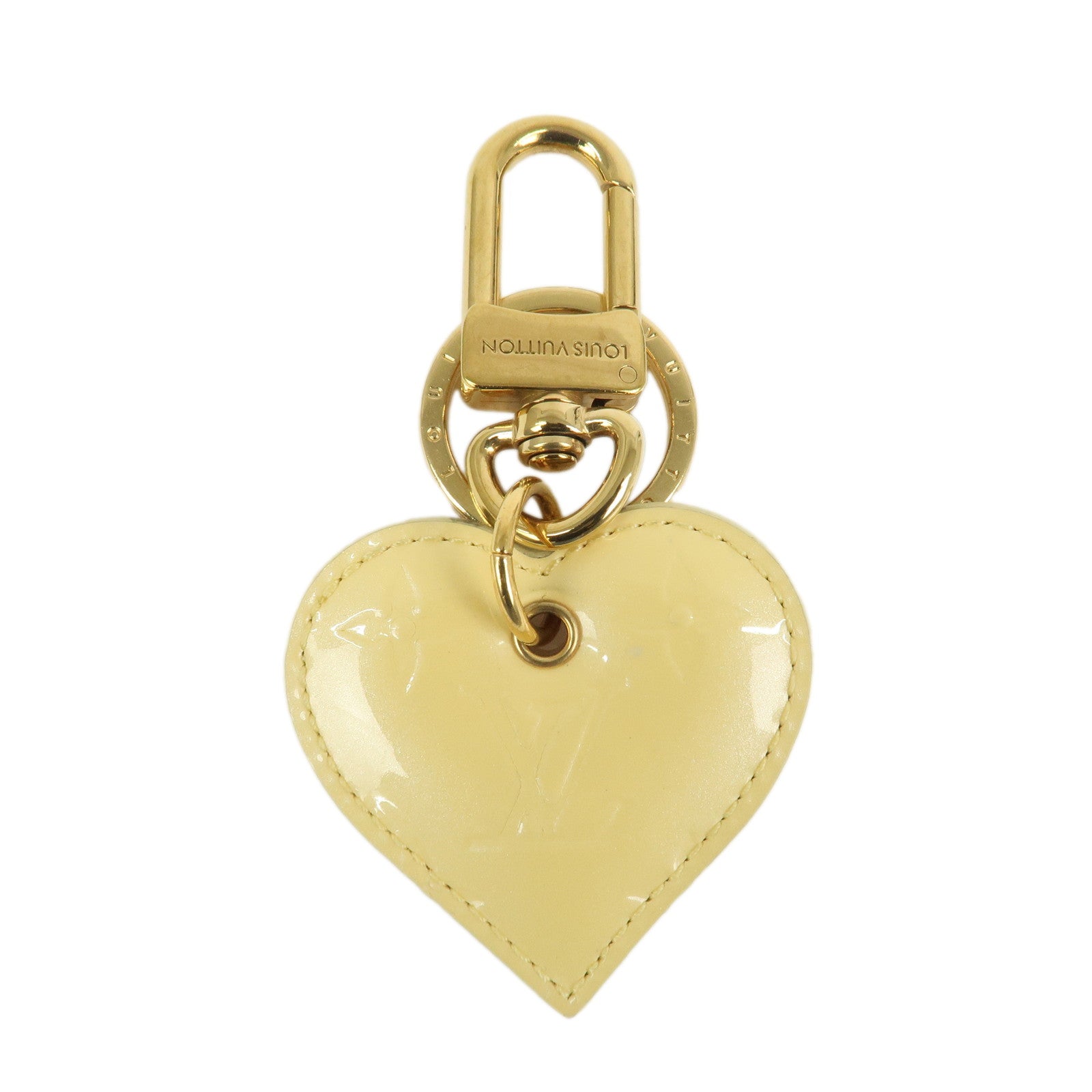 Louis Vuitton Porte Cles Love Lock Heart Bag Charm Key Chain M01165