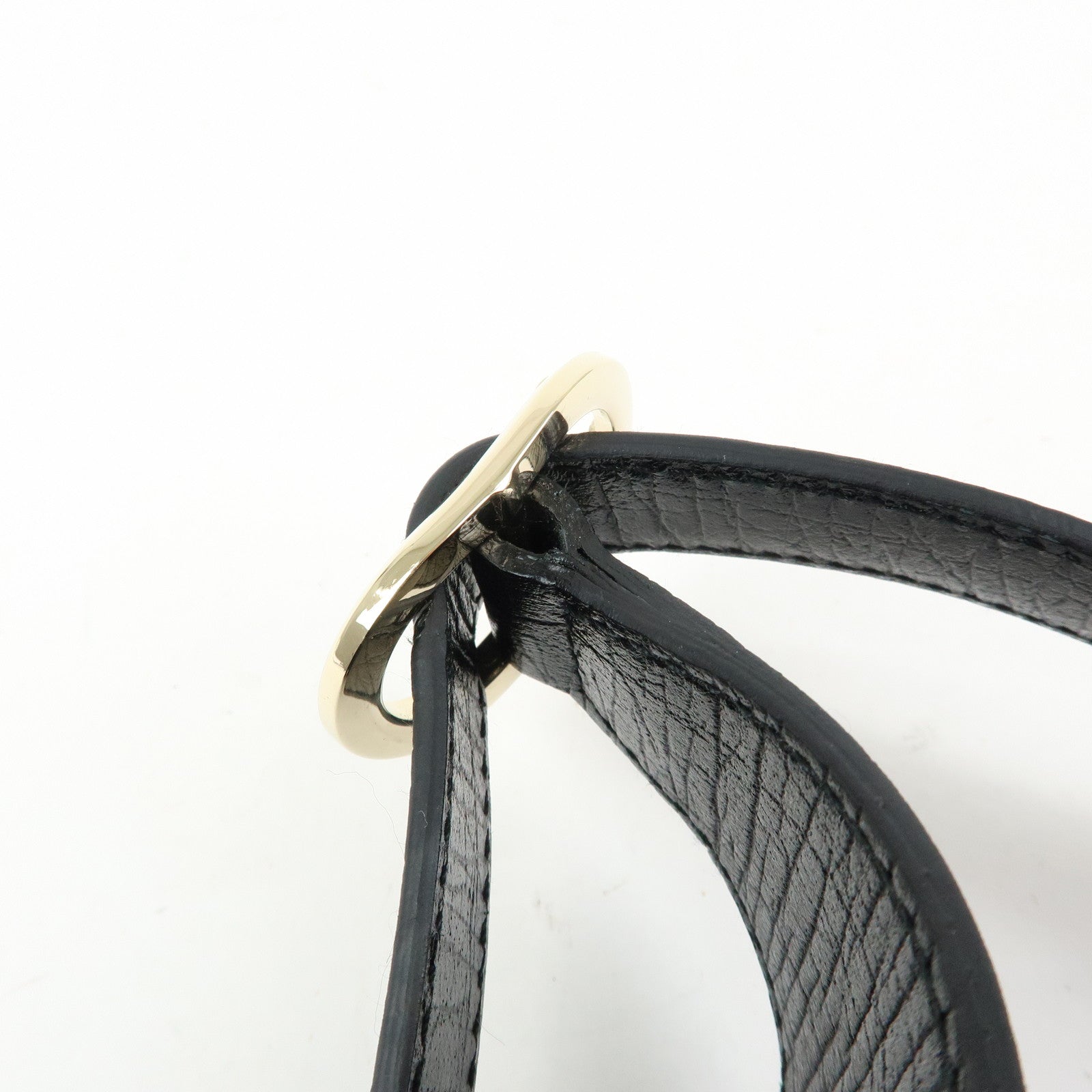 GUCCI Sherry GG Canvas Leather Shoulder Bag Hand Bag Black 130779