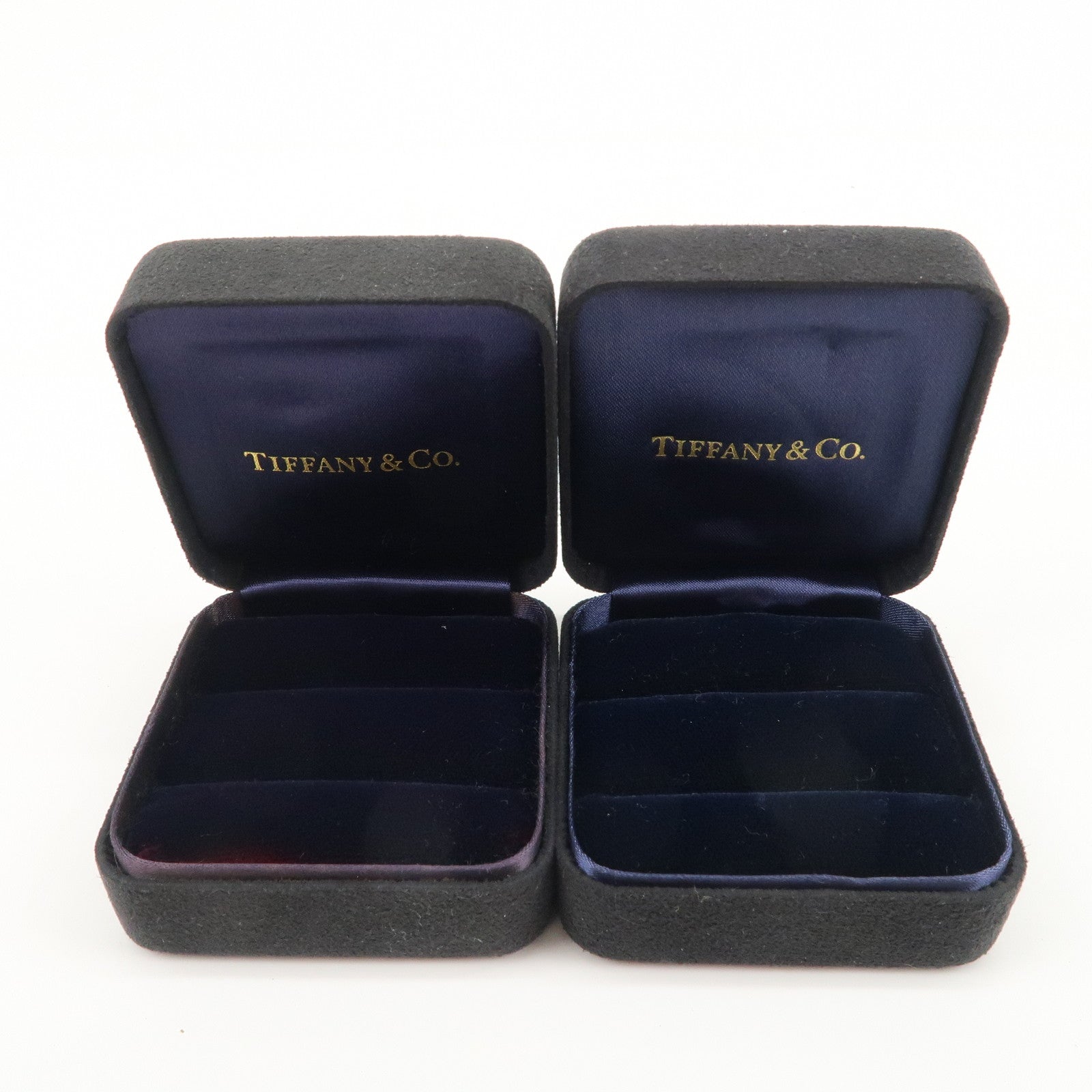 Tiffany & Co Set of 7 Jewelry Boxes Black
