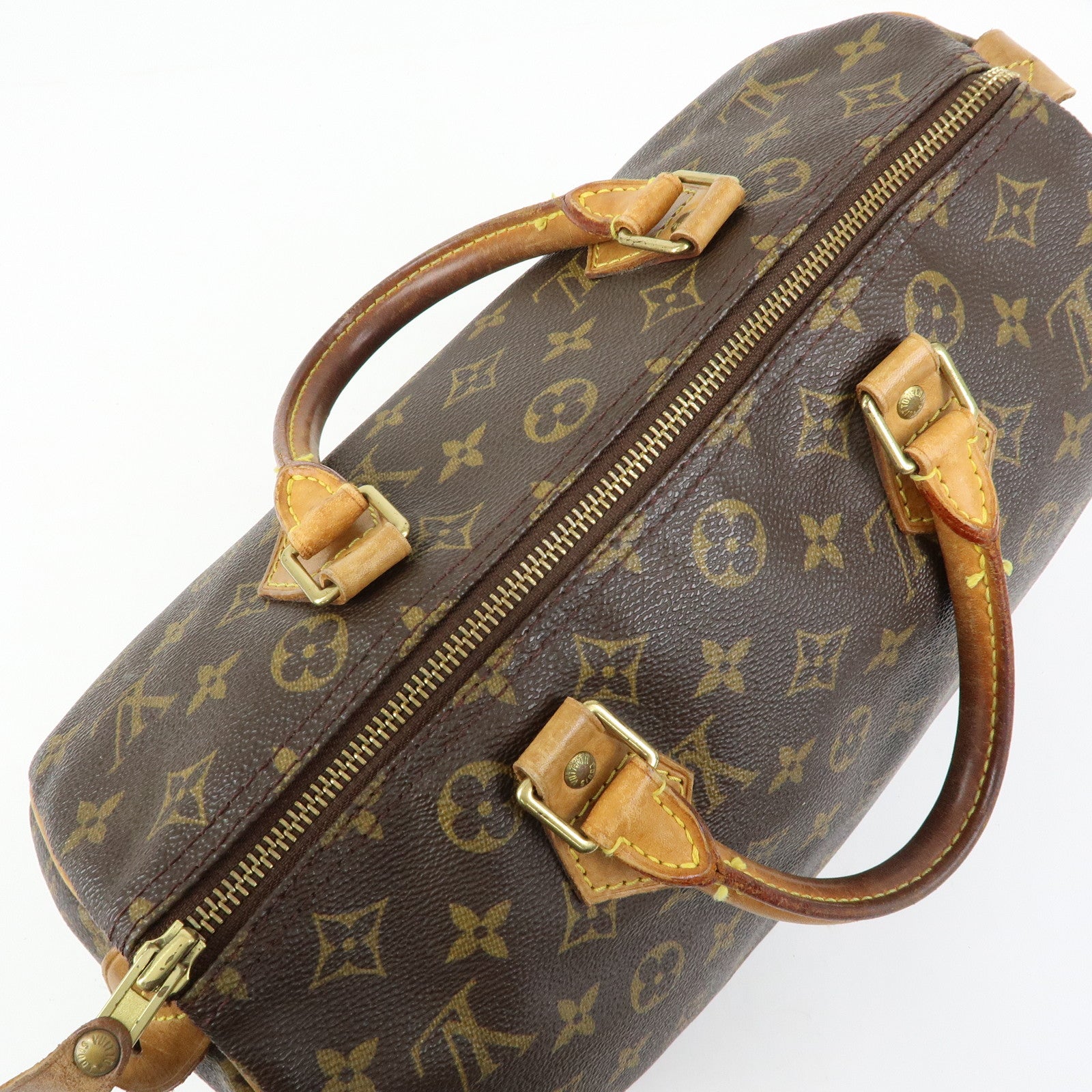 Louis Vuitton Monogram Speedy 30 Boston Bag Hand Bag Brown M41526
