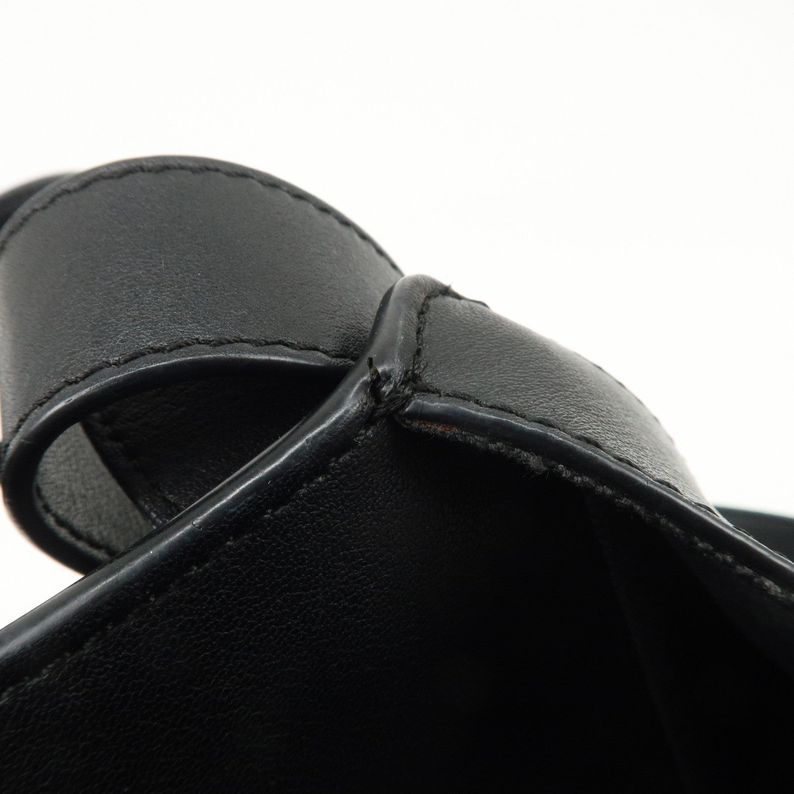 LOEWE Hammock Medium Leather 2Way Bag Shoulder Bag Hand Bag Black