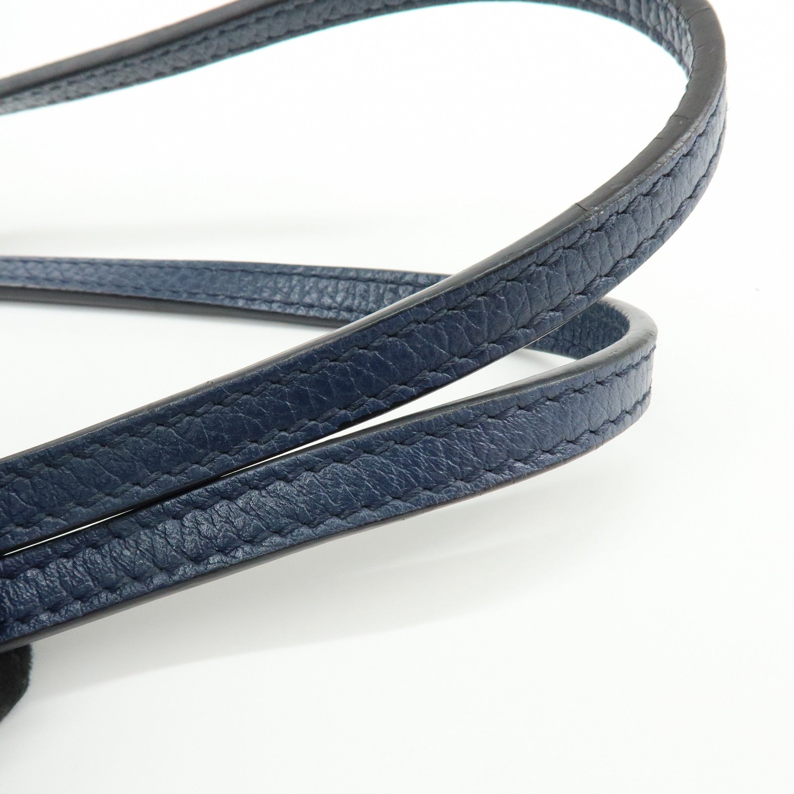 GUCCI Swing Interlocking G Calf Leather Tote Hand Bag Navy 354408