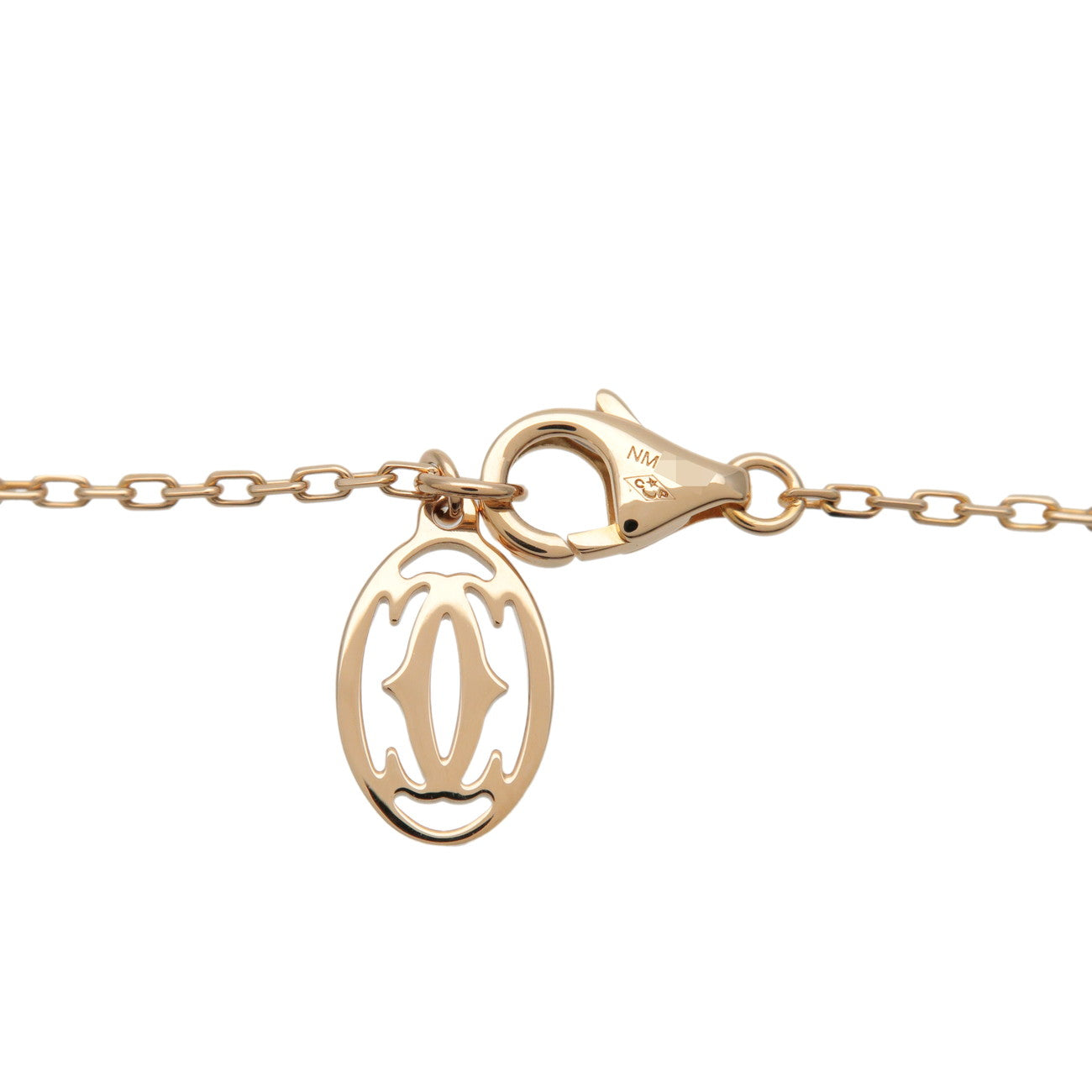 Cartier D'amour 1P Diamond Necklace SM K18 750YG Yellow Gold