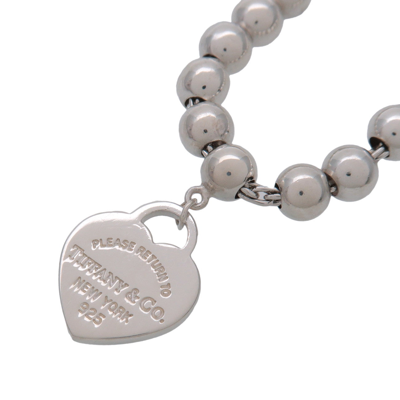 Tiffany & Co Return to Tiffany Mini Heart Tag Beads Bracelet SV925