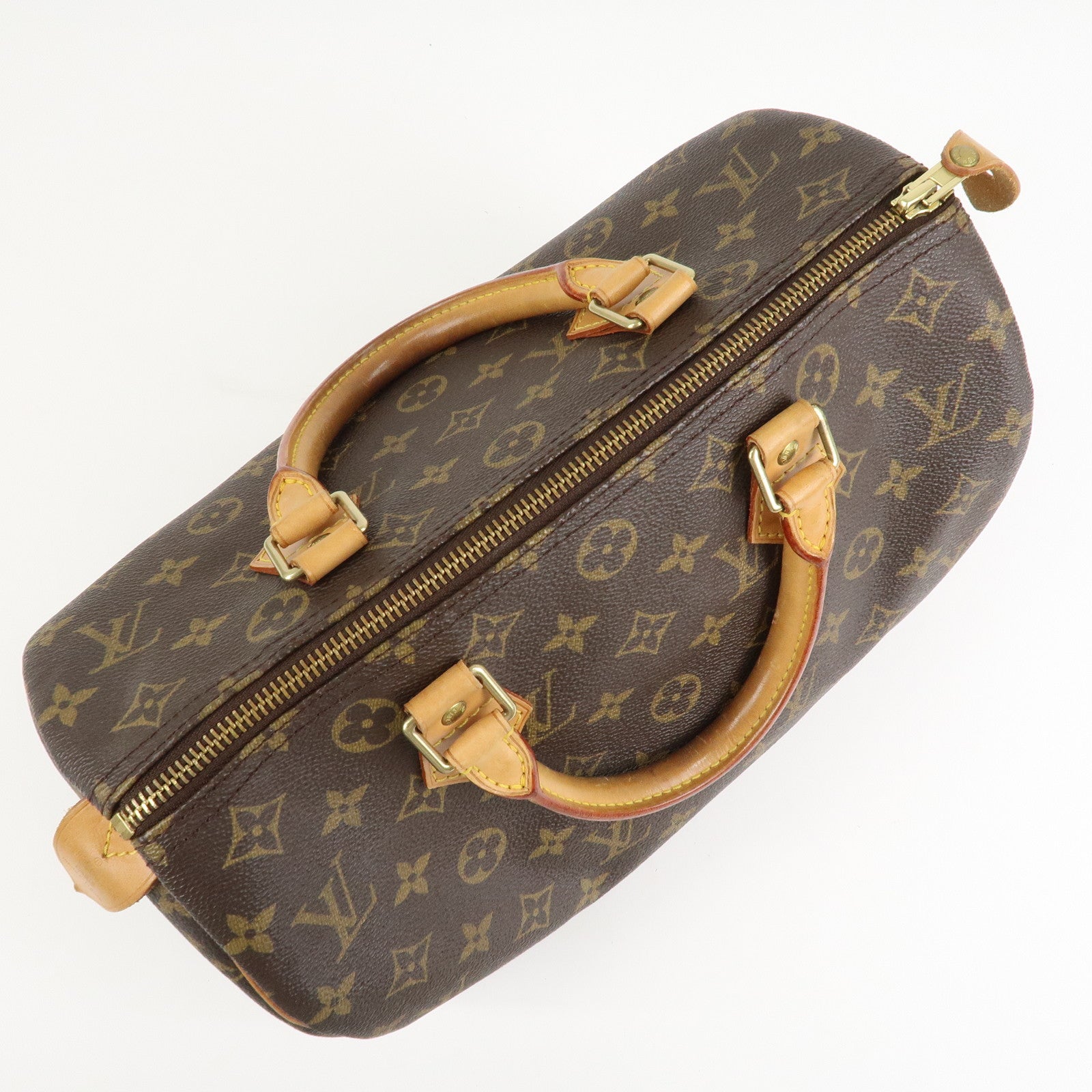 Louis Vuitton Monogram Speedy 30 Boston Bag Hand Bag Brown M41526