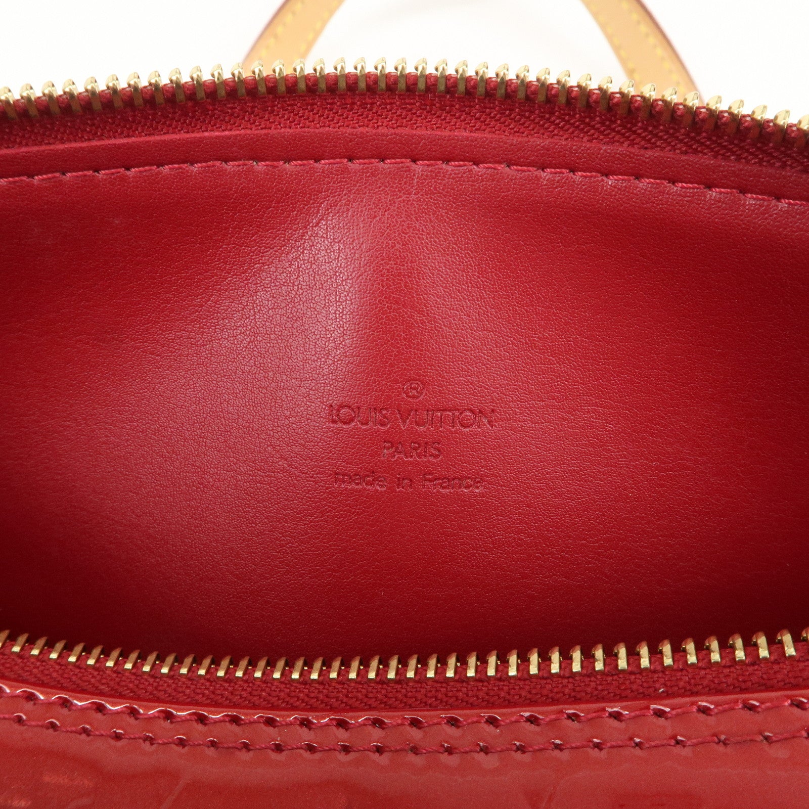 Louis Vuitton Monogram Vernis Bedford Hand Bag Pomme d'Amour M91986