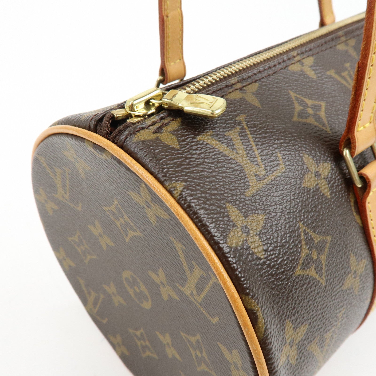Louis Vuitton Monogram Papillon 30 Hand Bag Brown M51385