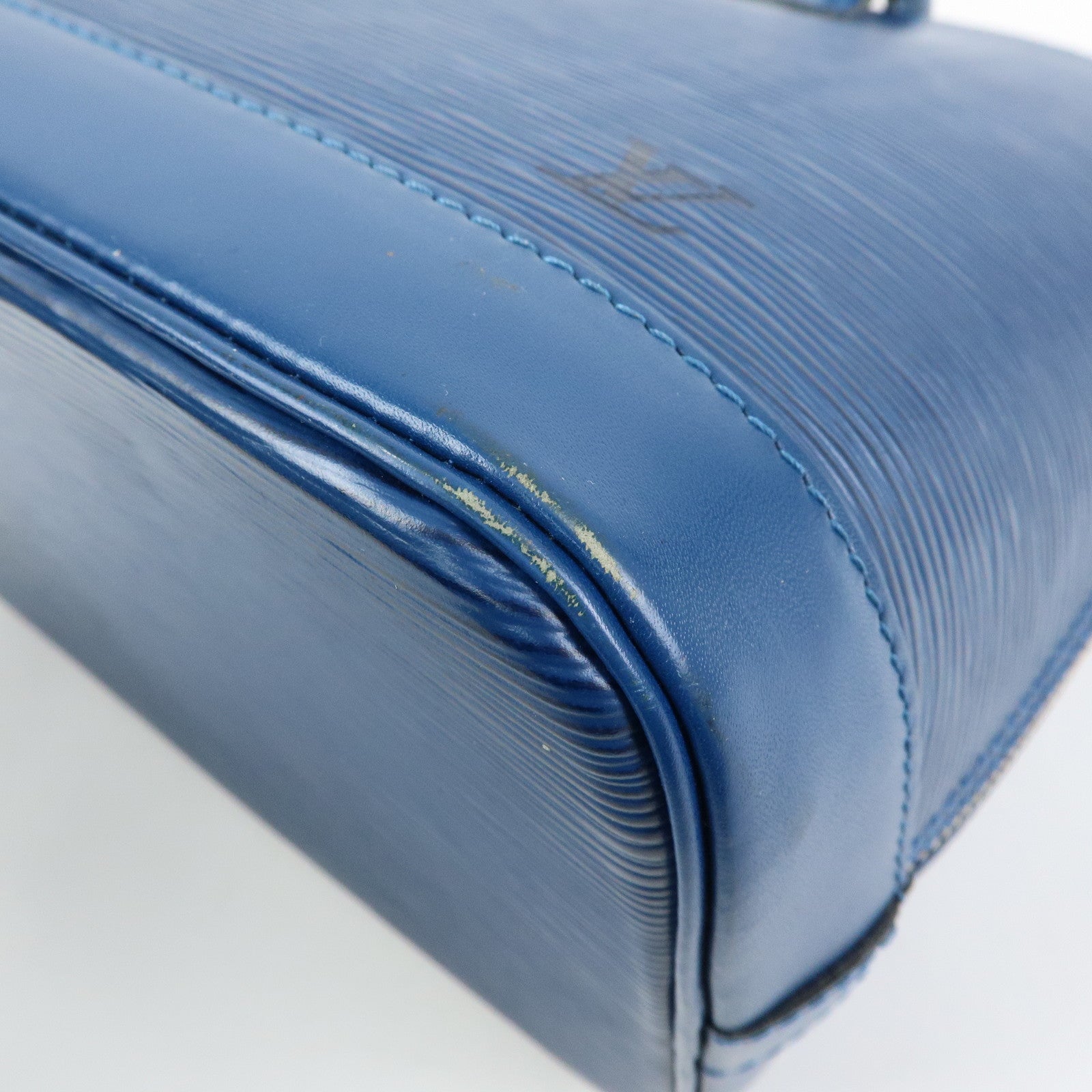 Louis Vuitton Epi Leather Alma Hand Bag Toledo Blue M52145