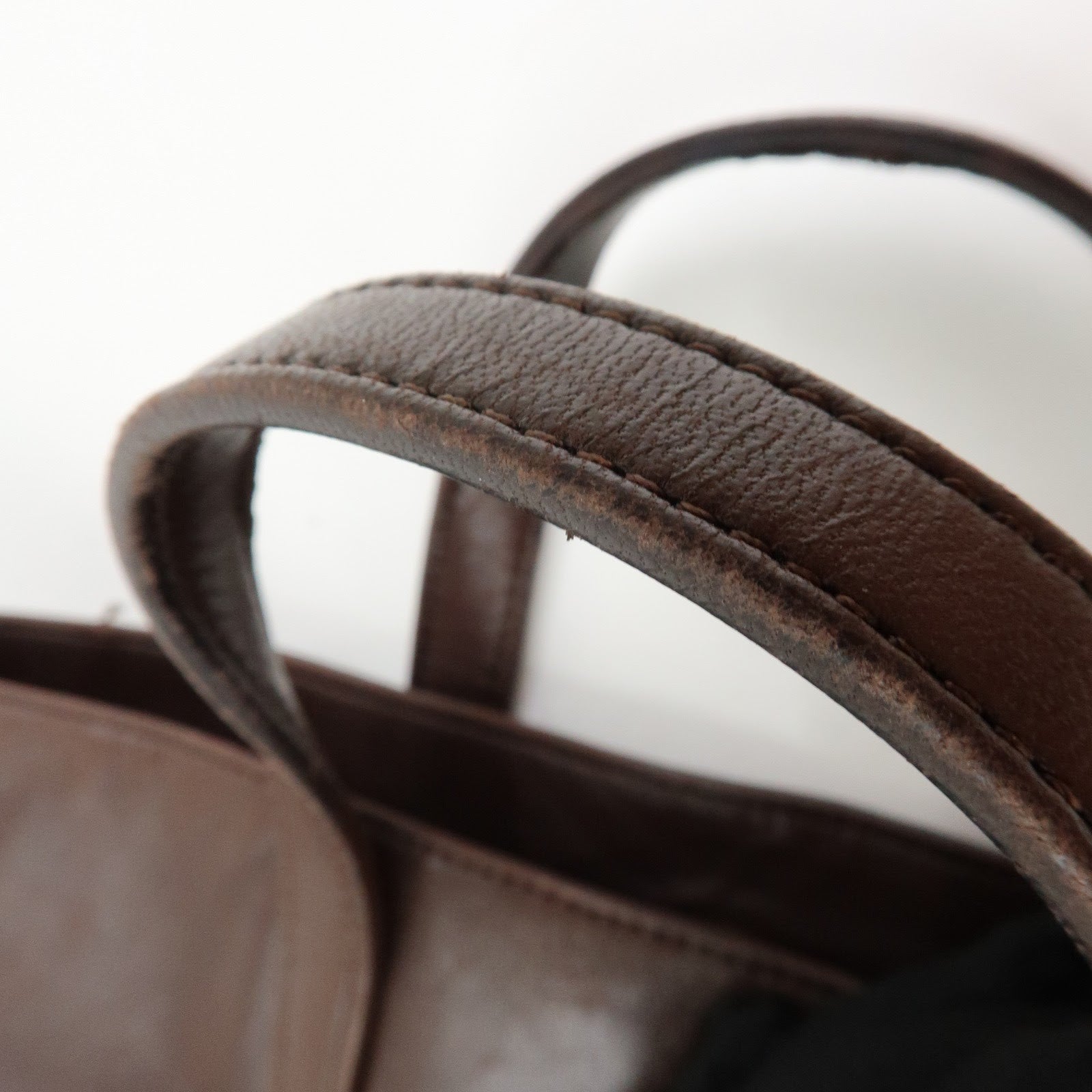 LOEWE Nappa Leather Tote Bag Hand Bag Brown