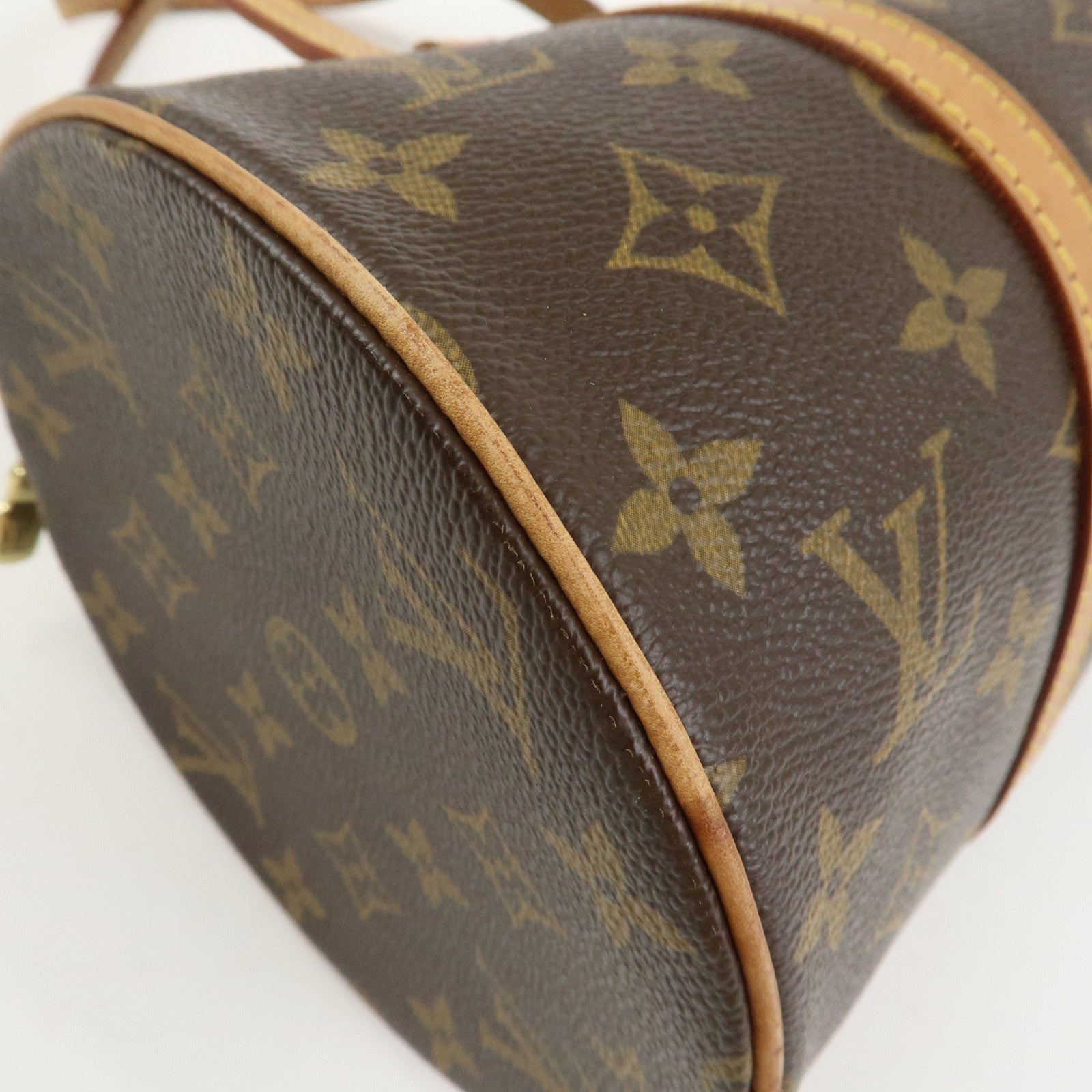 Louis Vuitton Monogram Papillon 30 Hand Bag Brown M51385